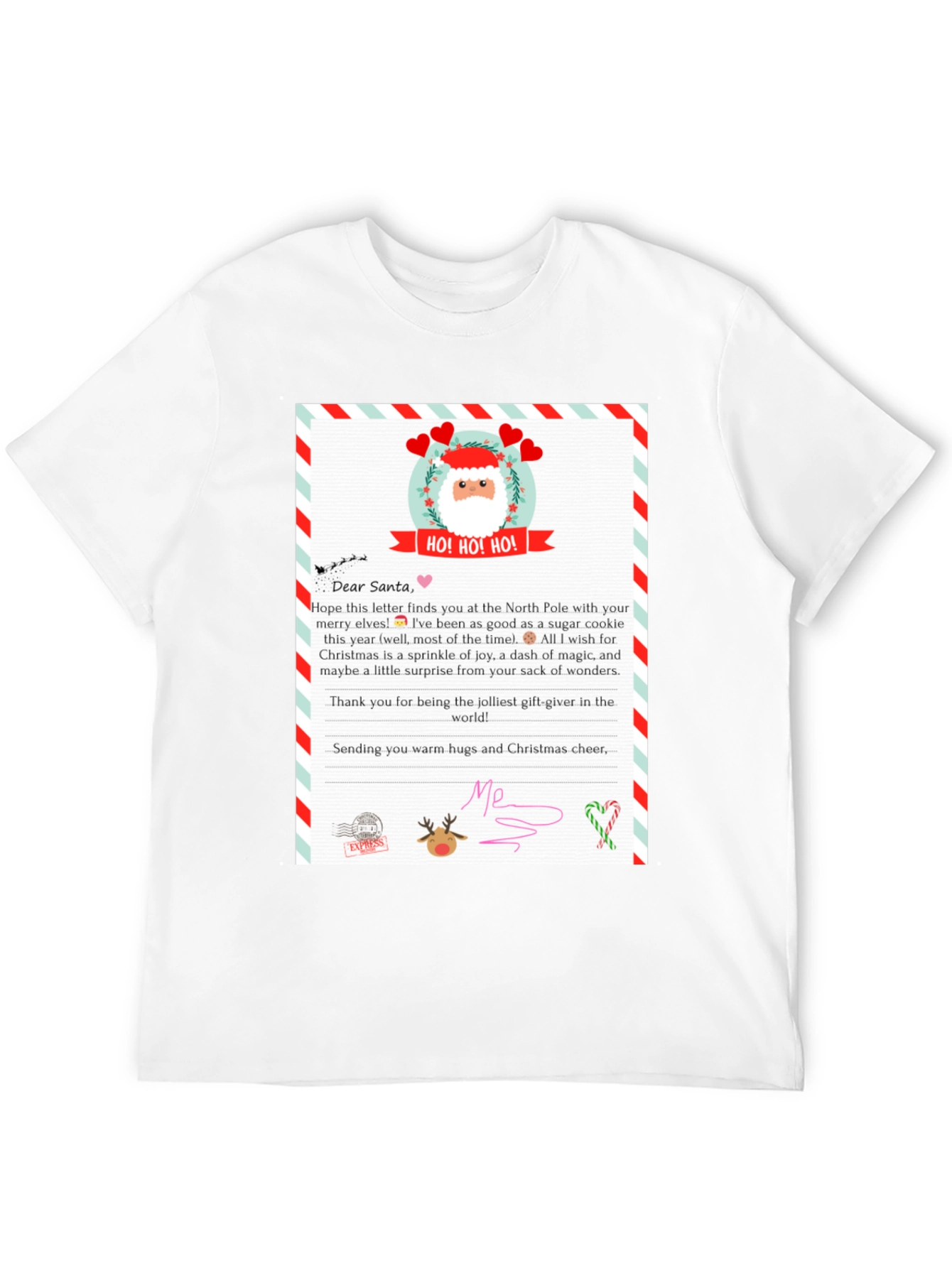 Letter to Santa T-Shirt - Christmas Gift Tee