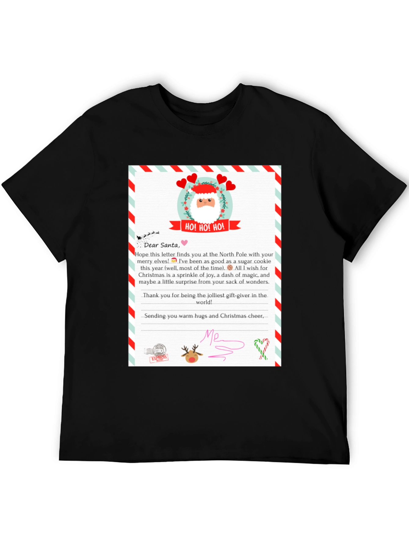Letter to Santa T-Shirt - Christmas Gift Tee