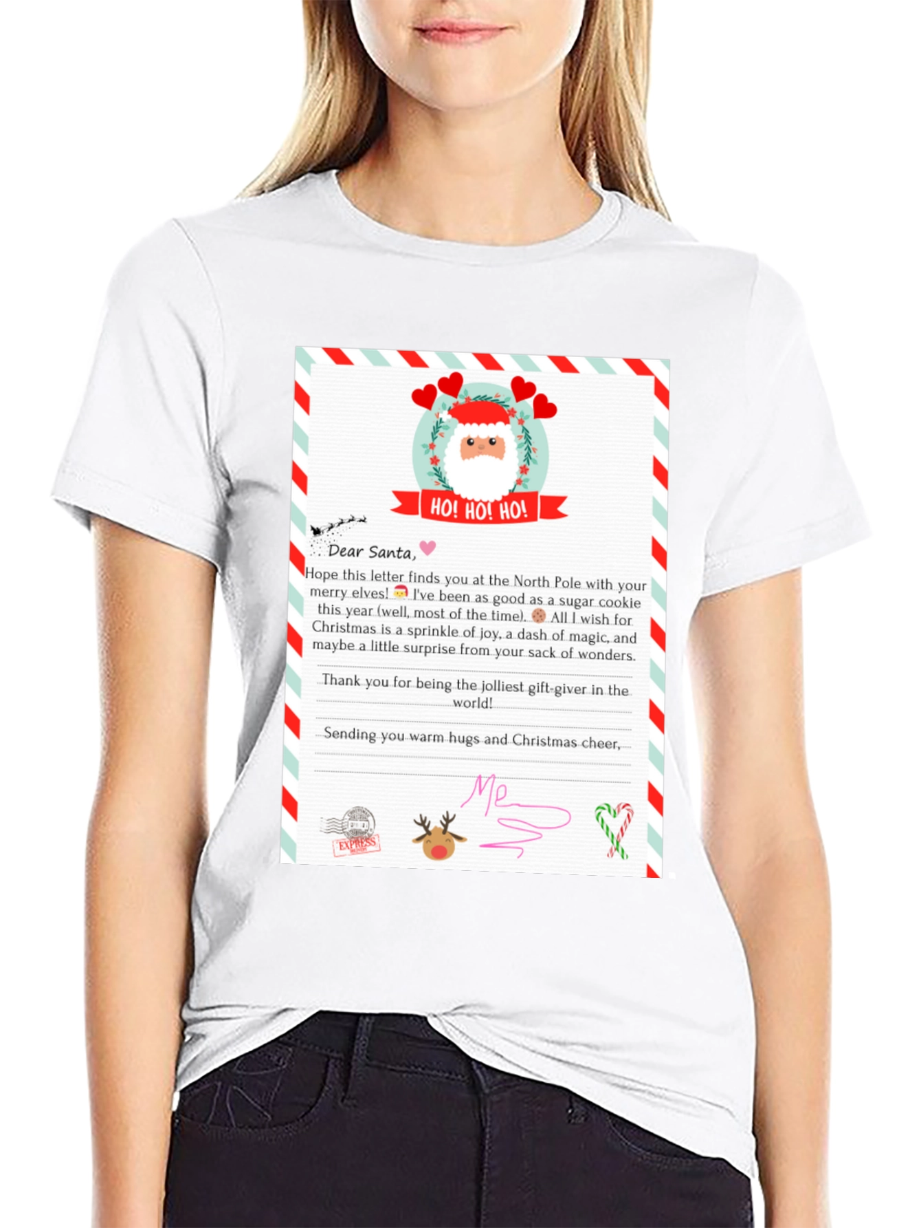 Letter to Santa T-Shirt - Christmas Gift Tee