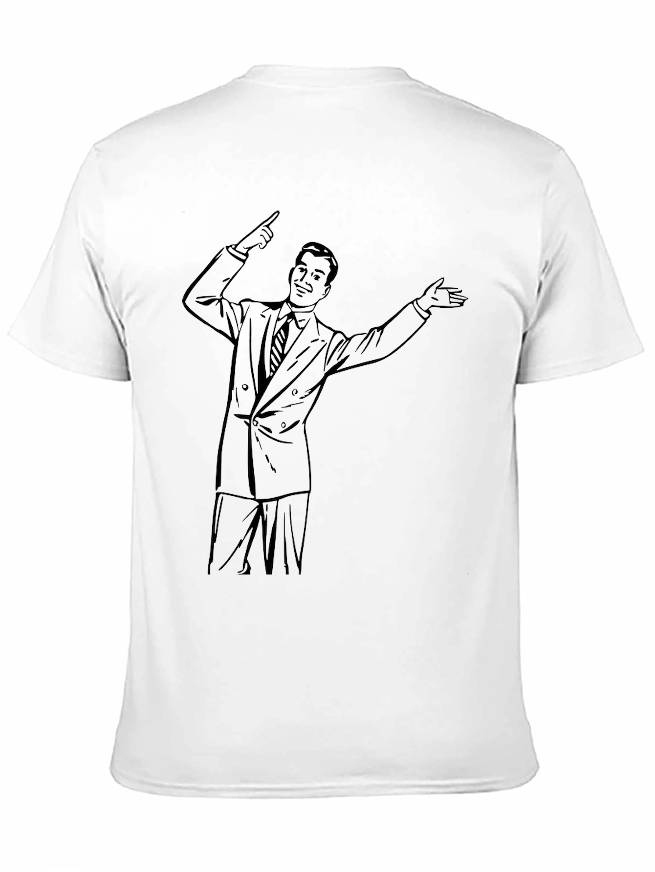 Retro Cartoon Salesman Graphic Tee