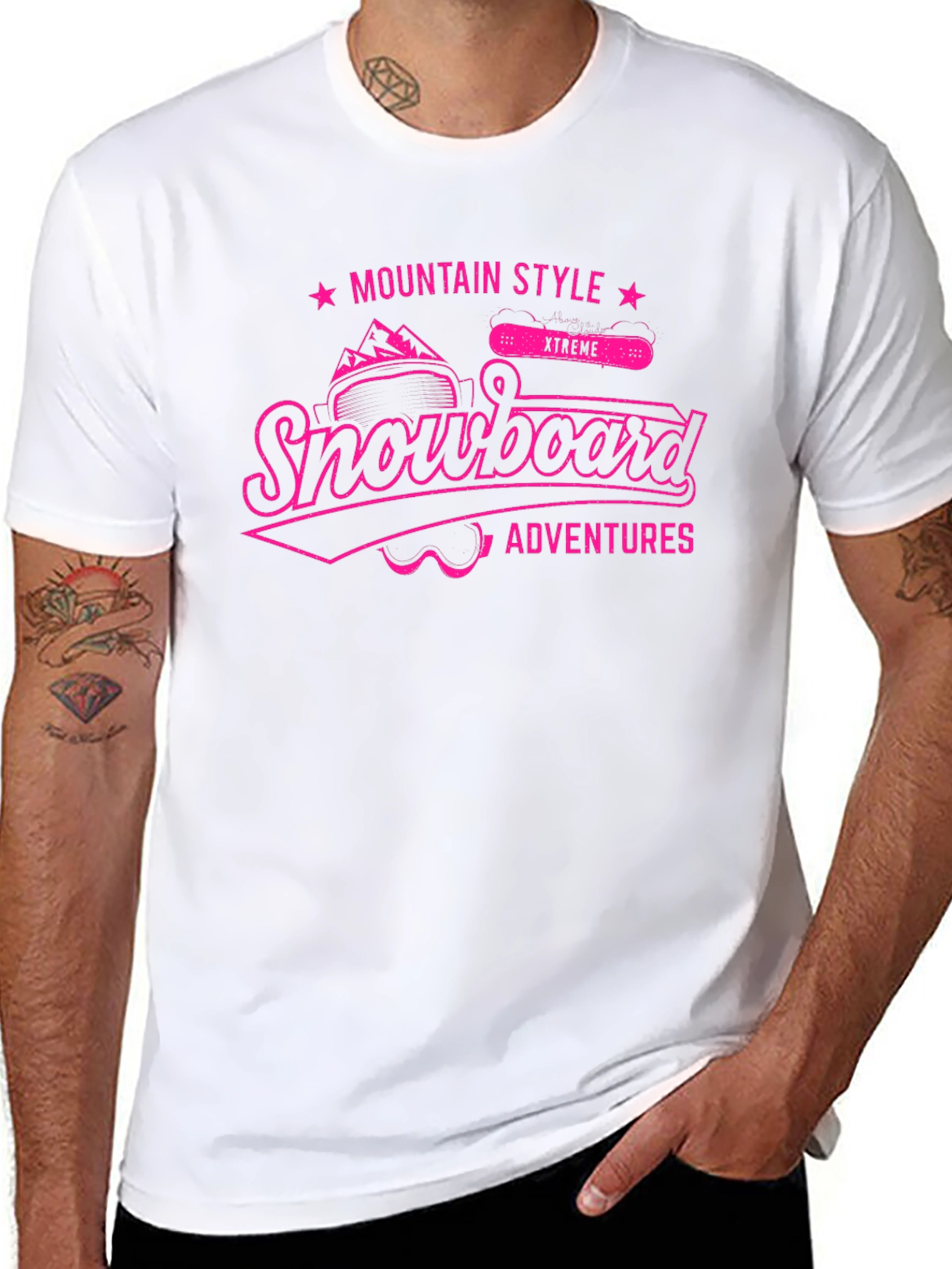 Snowboard Adventures T-Shirt - Mountain Style Tee