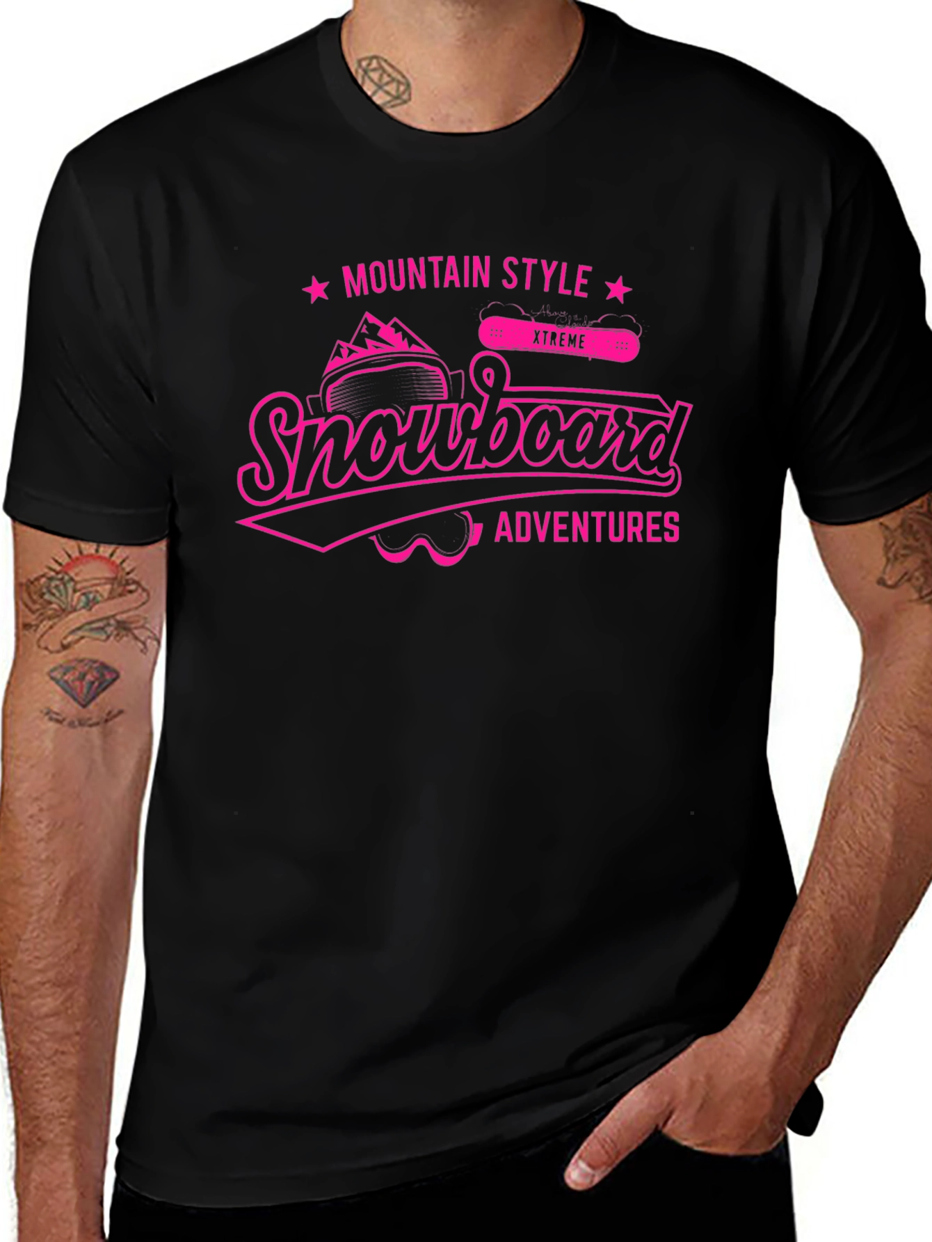 Snowboard Adventures T-Shirt - Mountain Style Tee