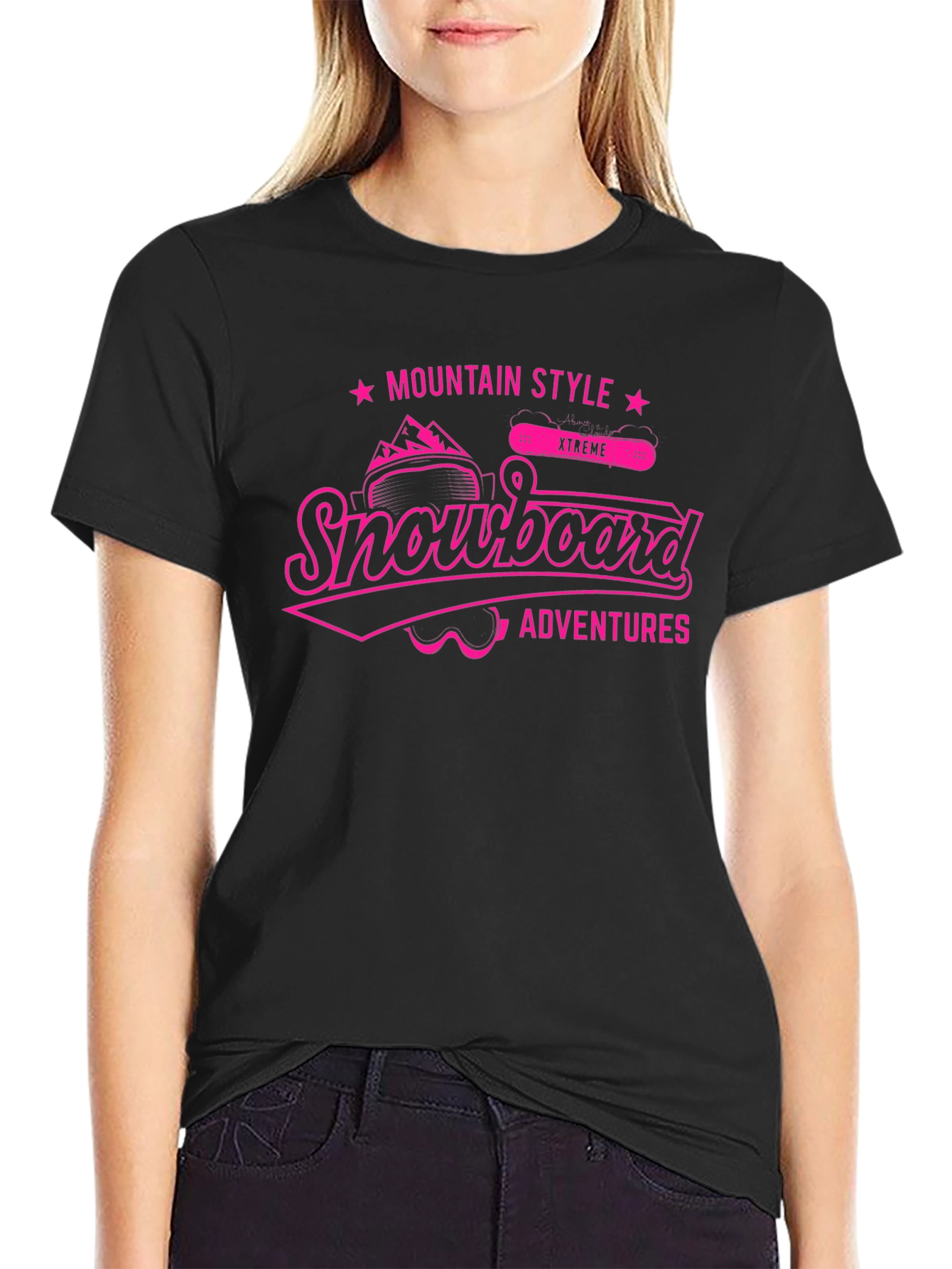 Snowboard Adventures T-Shirt - Mountain Style Tee