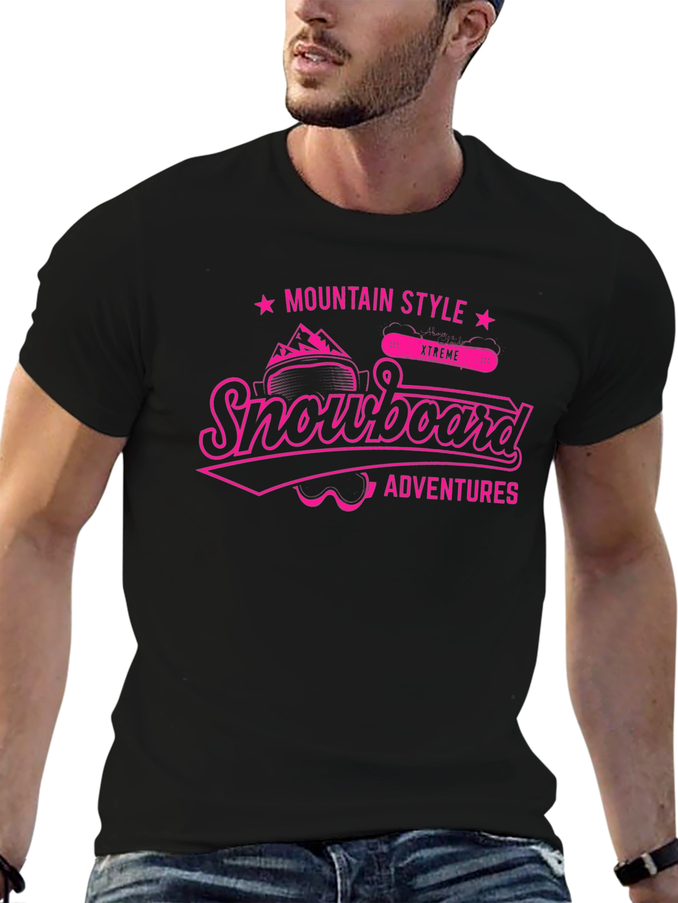 Snowboard Adventures T-Shirt - Mountain Style Tee