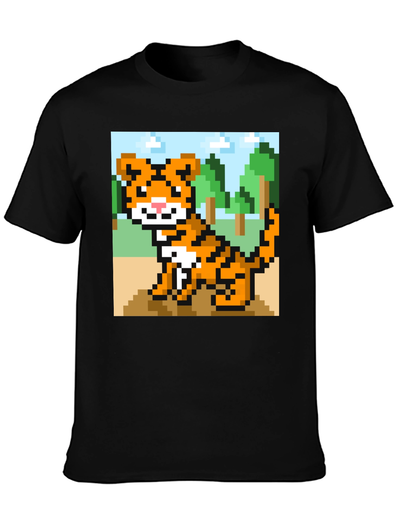 Pixel Tiger Graphic Tee