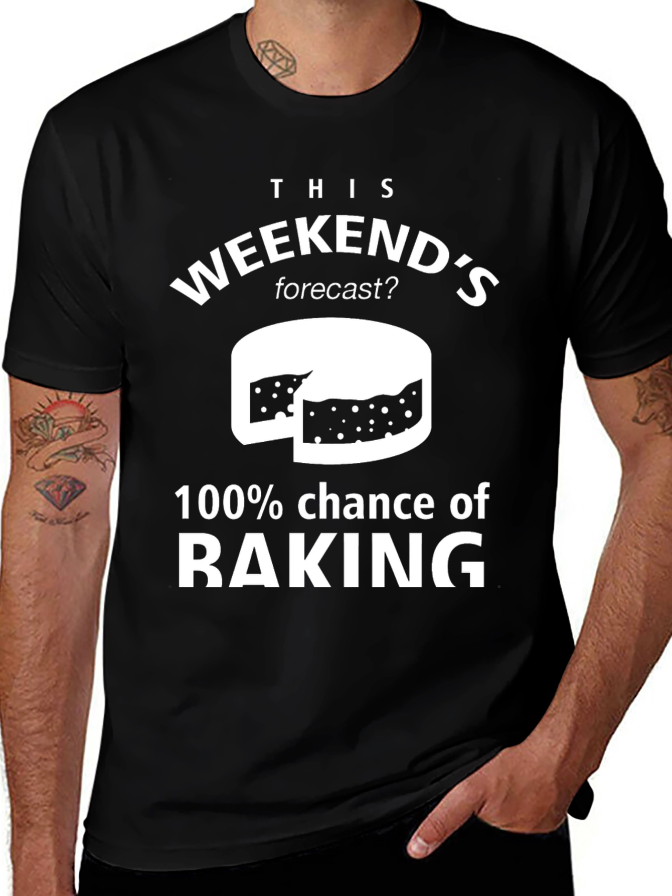 Baking Forecast T-Shirt - Weekend Baking Tee
