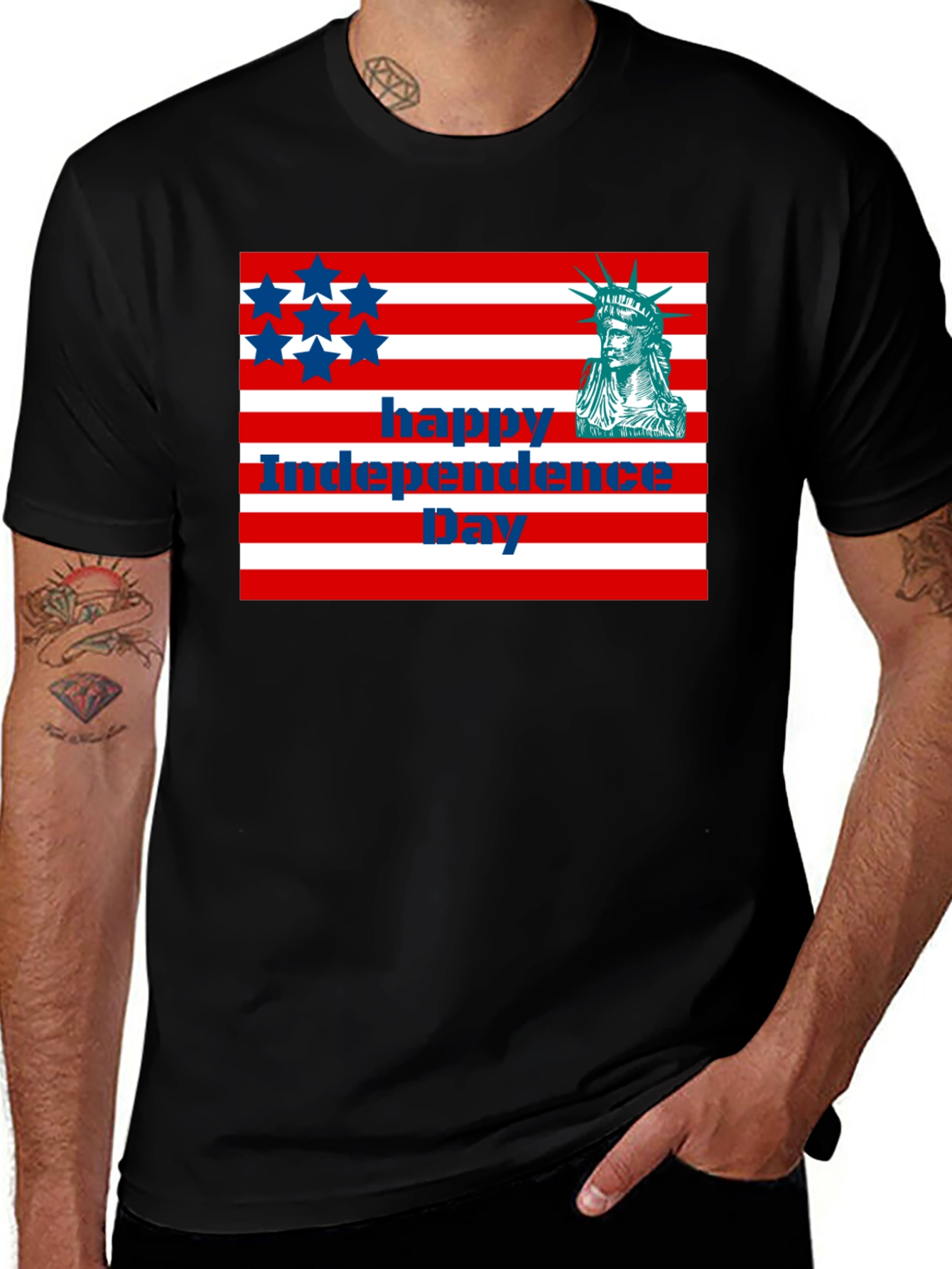 Happy Independence Day Graphic T-Shirt