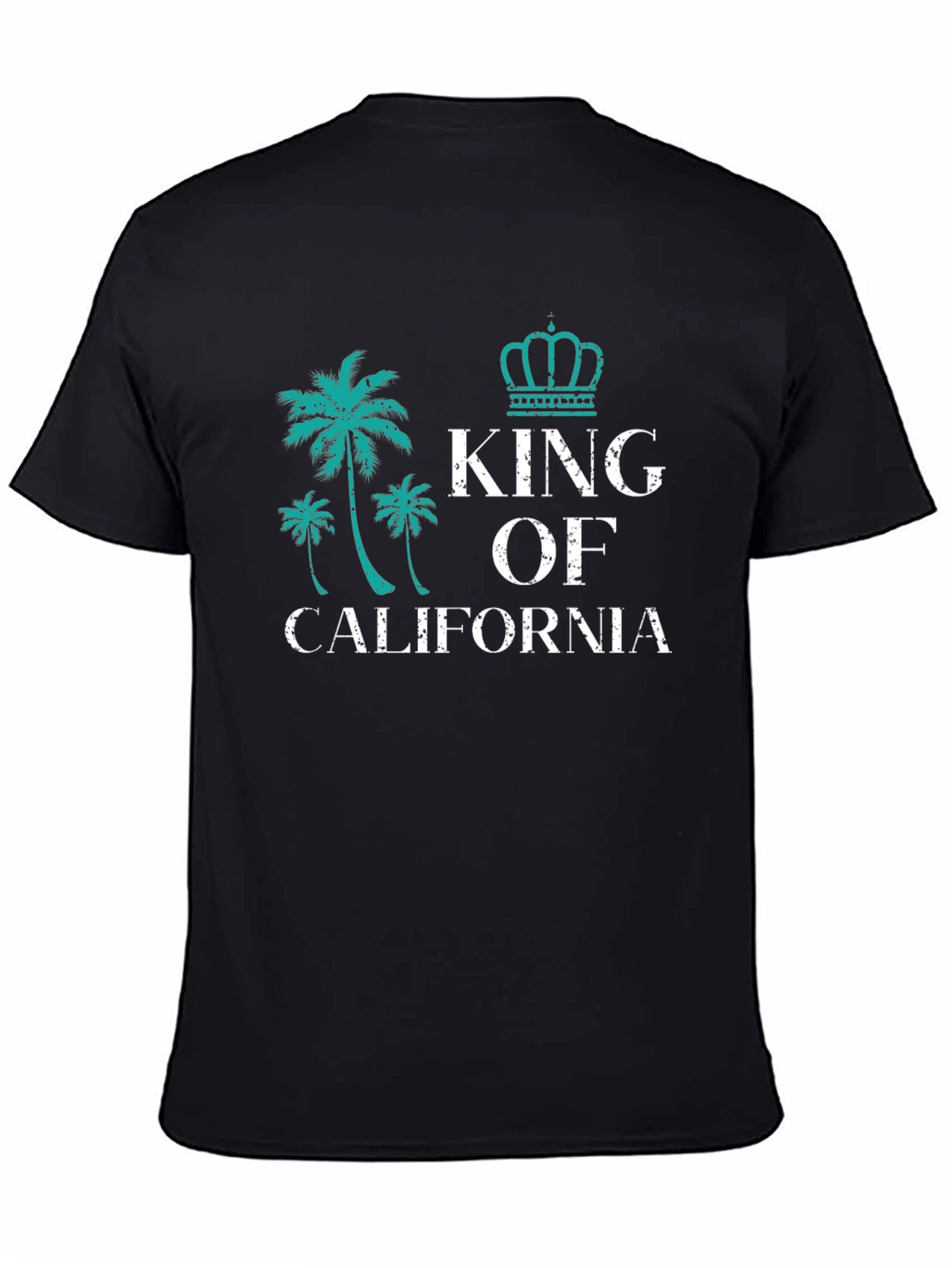 King of California Black Graphic Tee