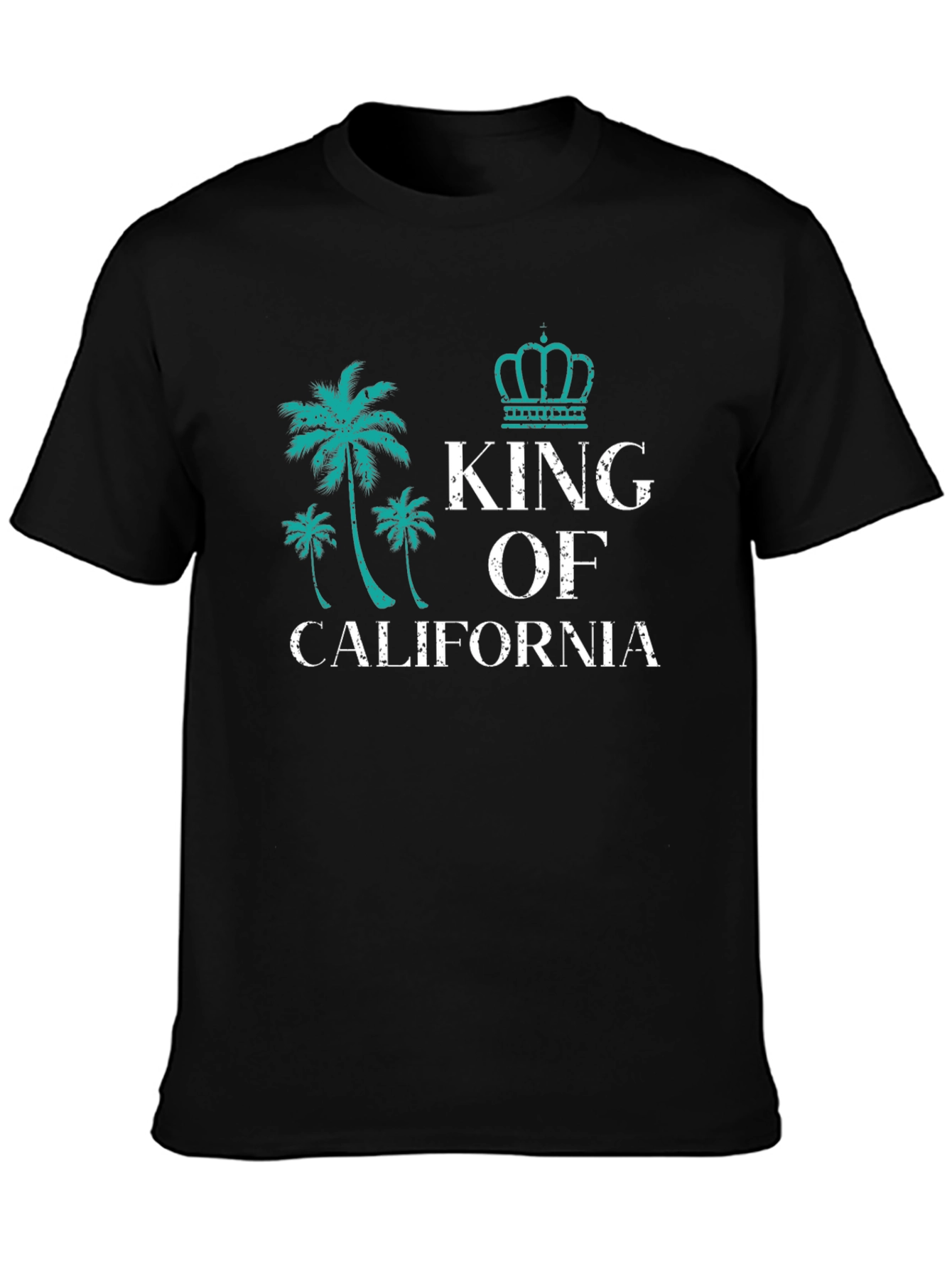 King of California Black Graphic Tee