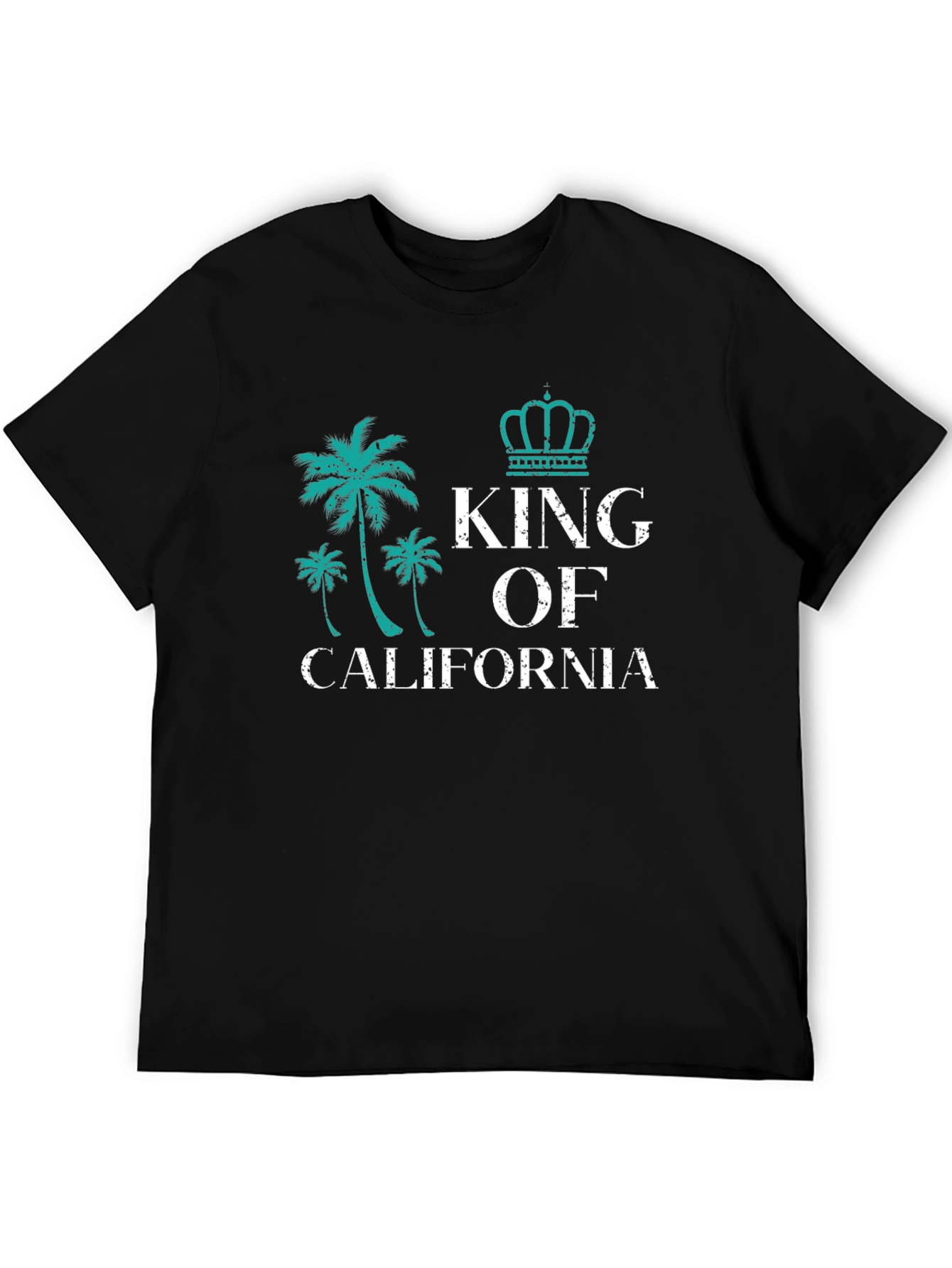 King of California Black Graphic Tee
