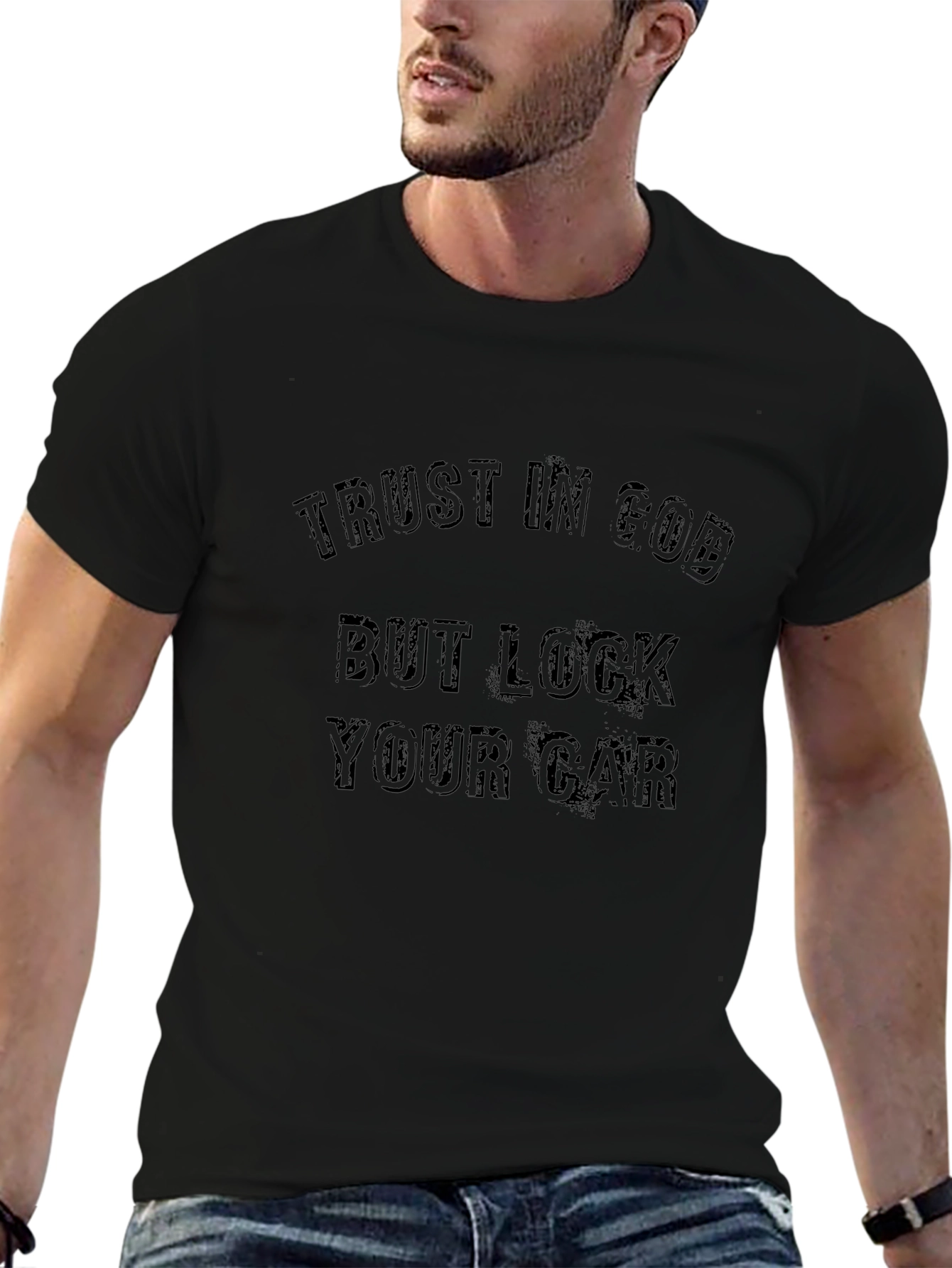 Trust In God But Lock Your Car Graphic Tee