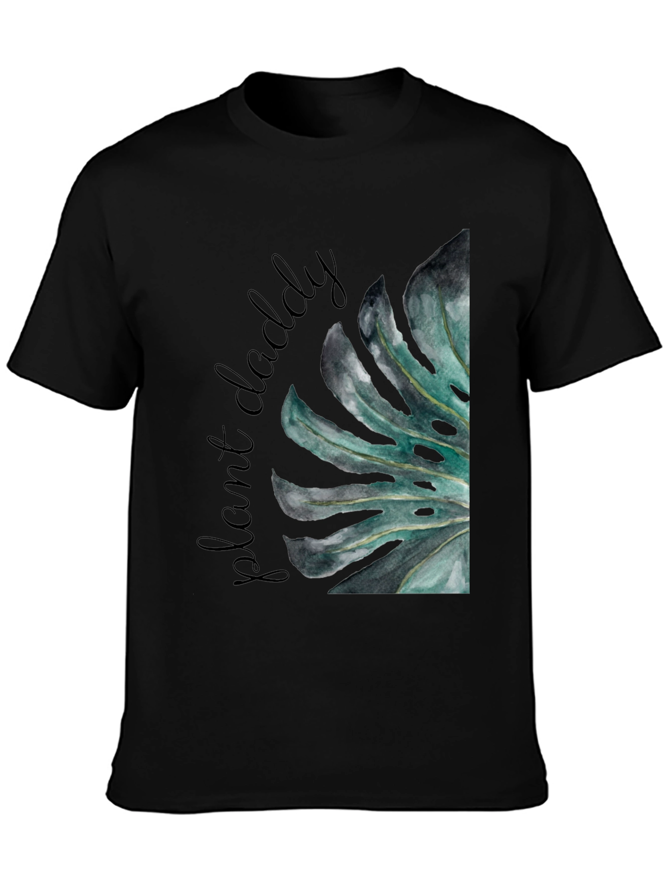 Plant Daddy Graphic Tee - Monstera Leaf Design