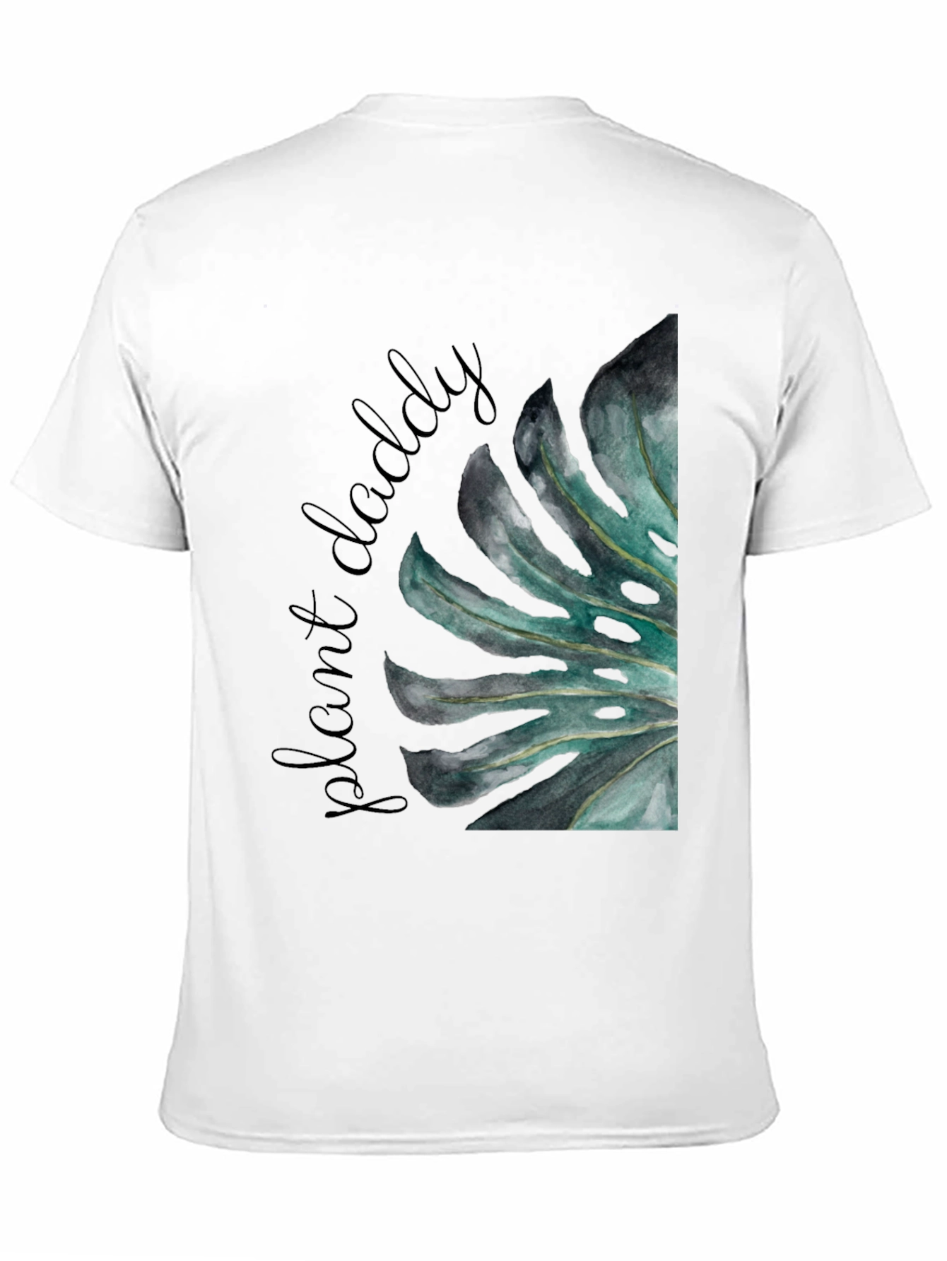 Plant Daddy Graphic Tee - Monstera Leaf Design