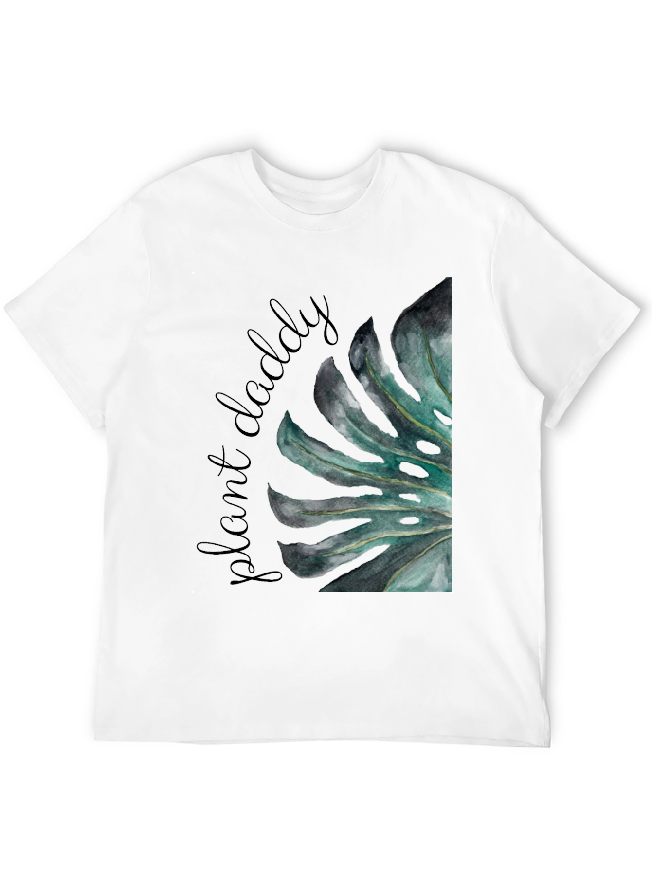 Plant Daddy Graphic Tee - Monstera Leaf Design