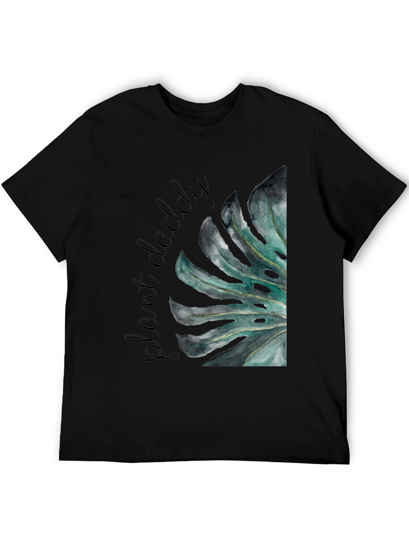 Plant Daddy Graphic Tee - Monstera Leaf Design