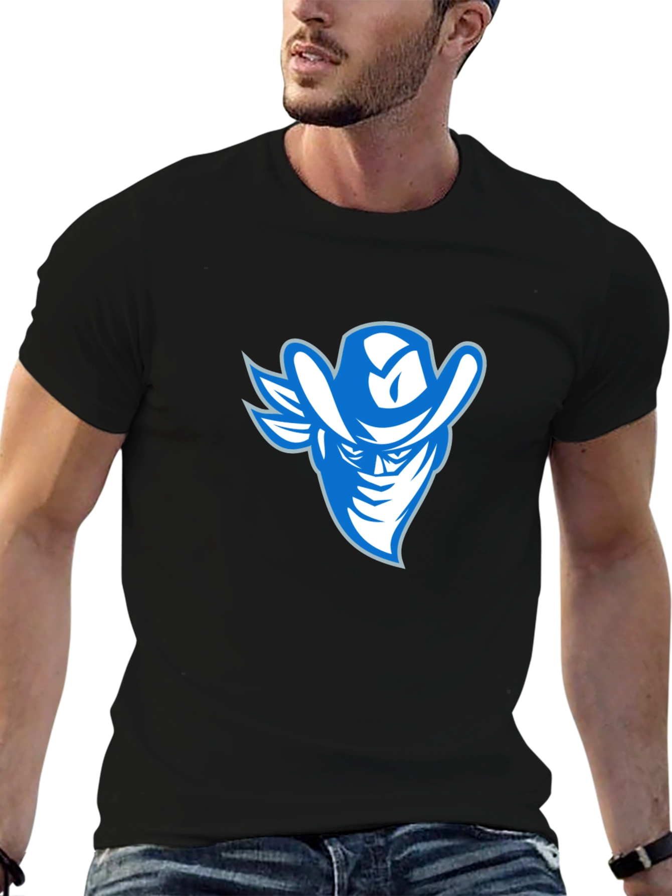 Cowboy Bandit Graphic Tee - Cool Casual Style