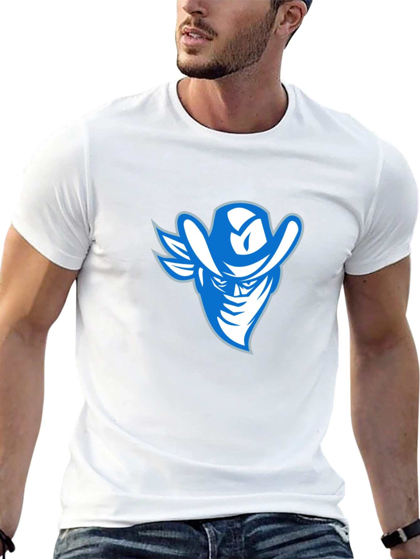 Cowboy Bandit Graphic Tee - Cool Casual Style