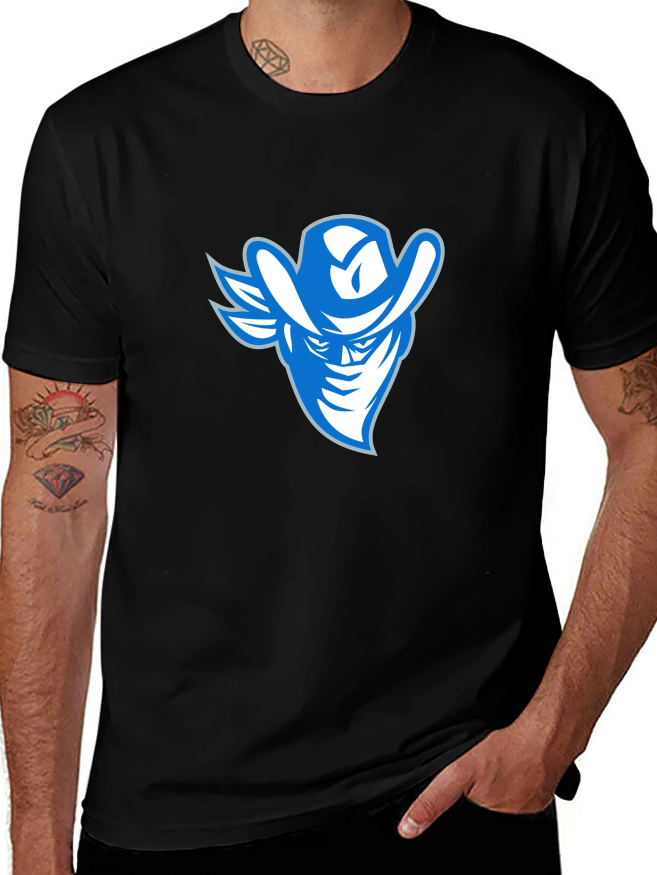 Cowboy Bandit Graphic Tee - Cool Casual Style