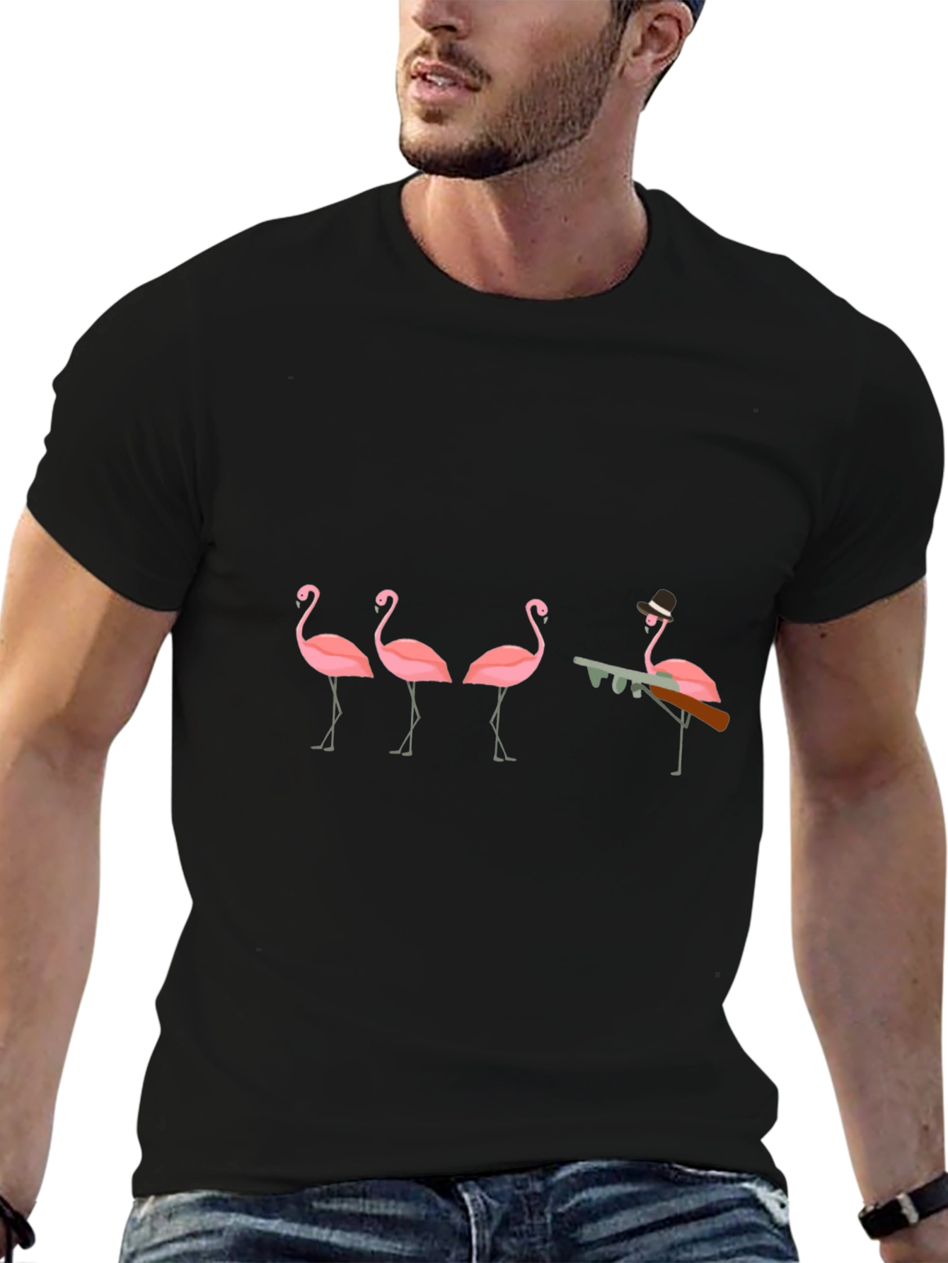 Flamingo Mafia T-Shirt - Gangster Birds!