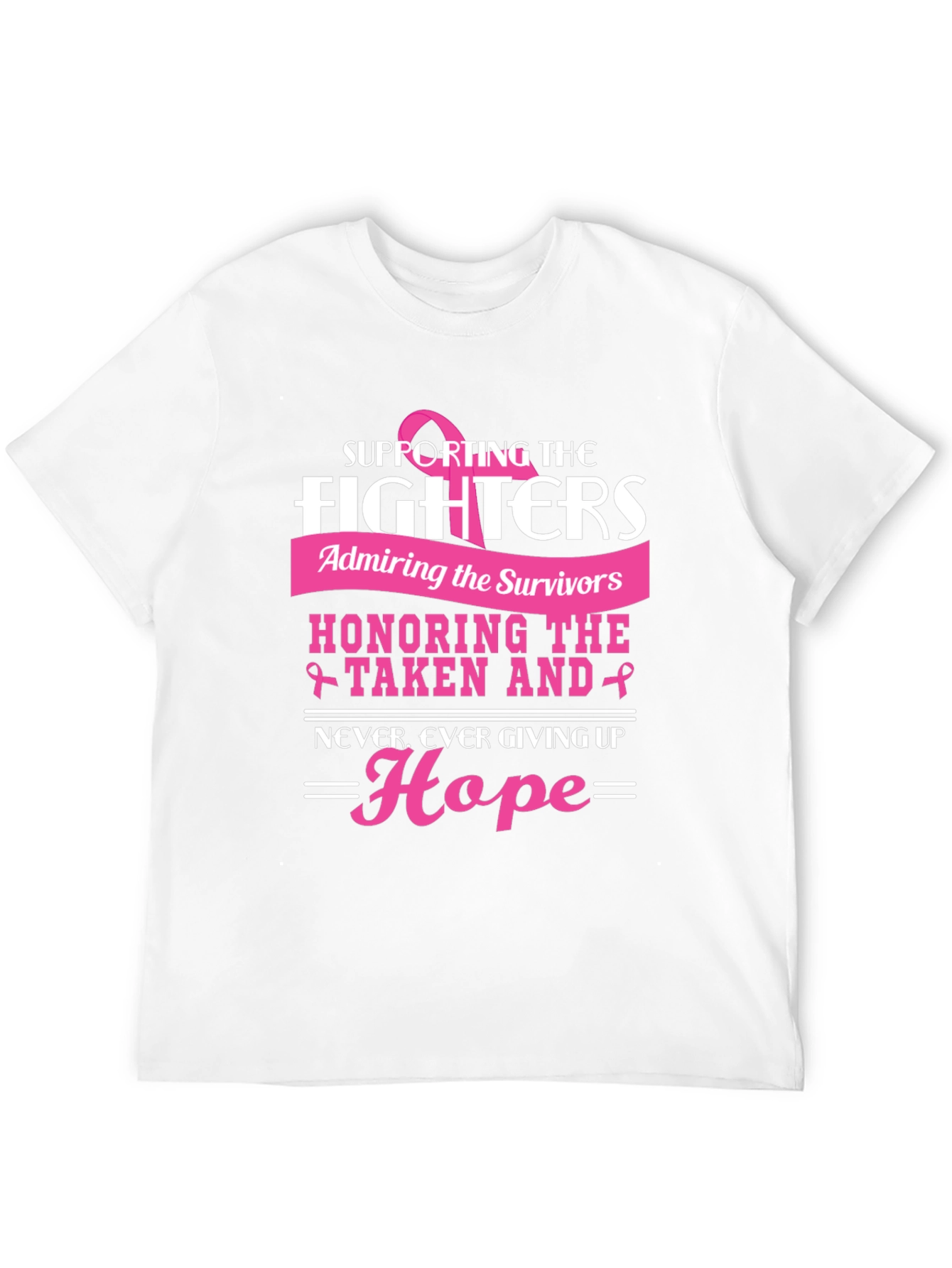 Breast Cancer Awareness T-Shirt Supporting the Fighters