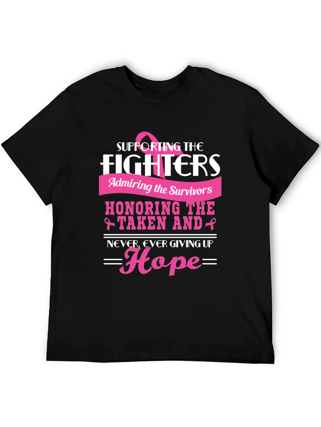 Breast Cancer Awareness T-Shirt Supporting the Fighters