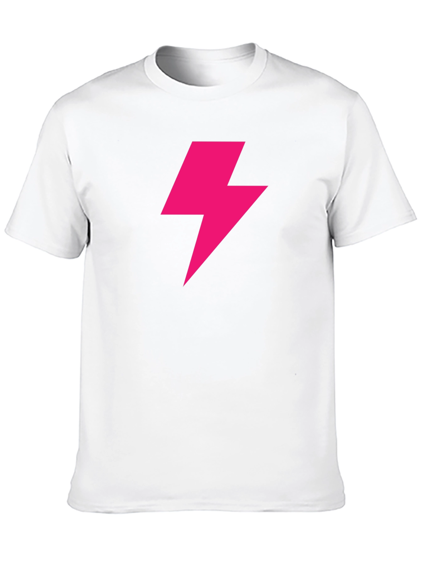 Lightning Bolt Graphic Tee - Bold Black T-Shirt