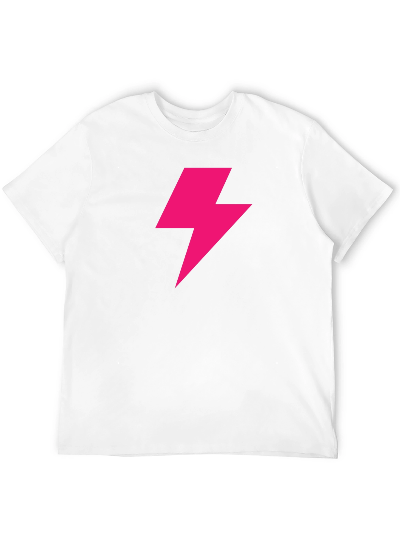 Lightning Bolt Graphic Tee - Bold Black T-Shirt