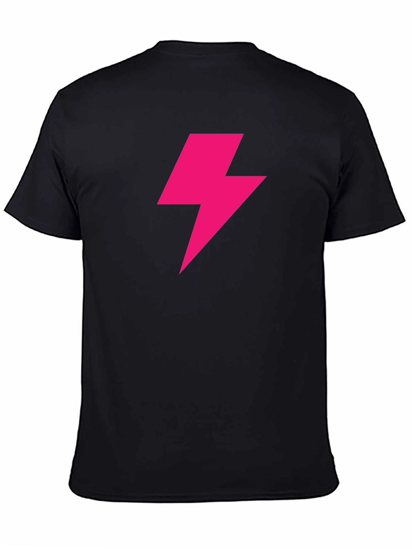 Lightning Bolt Graphic Tee - Bold Black T-Shirt