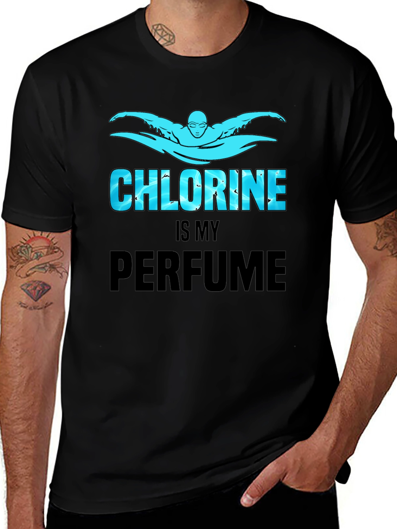 Chlorine is My Perfume Graphic Tee Shirt