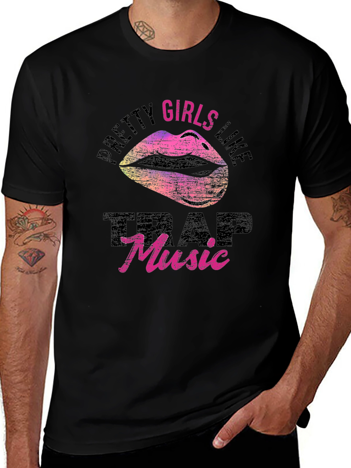 Pretty Girls Like Trap Music Graphic Tee