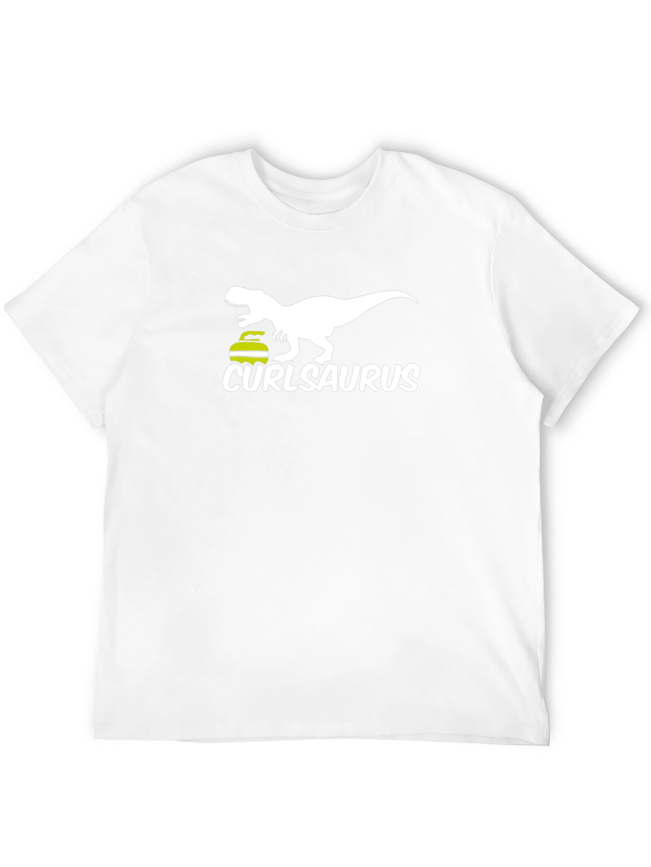 Curlasaurus T-Shirt - Curling Dinosaur Tee