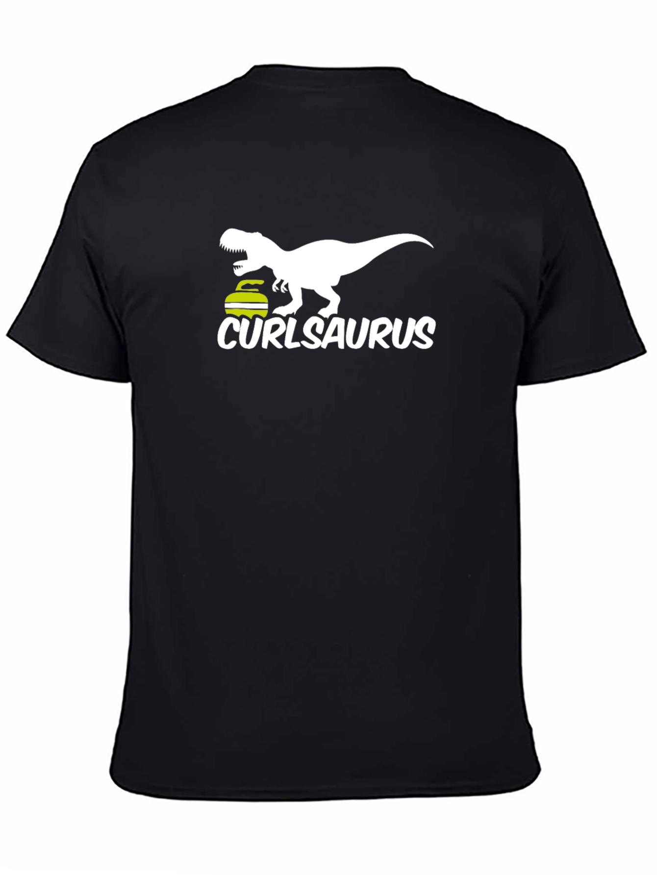 Curlasaurus T-Shirt - Curling Dinosaur Tee