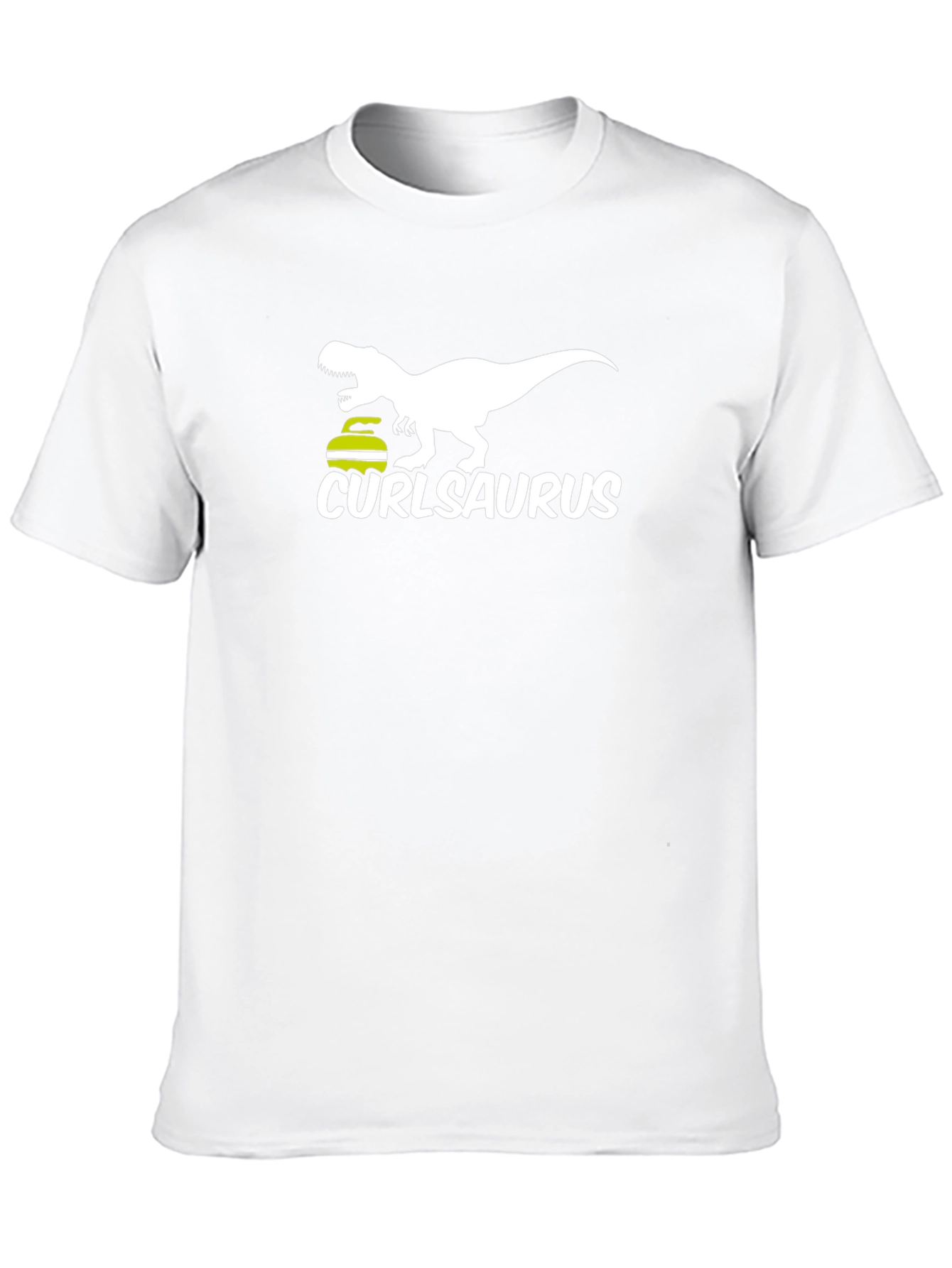 Curlasaurus T-Shirt - Curling Dinosaur Tee