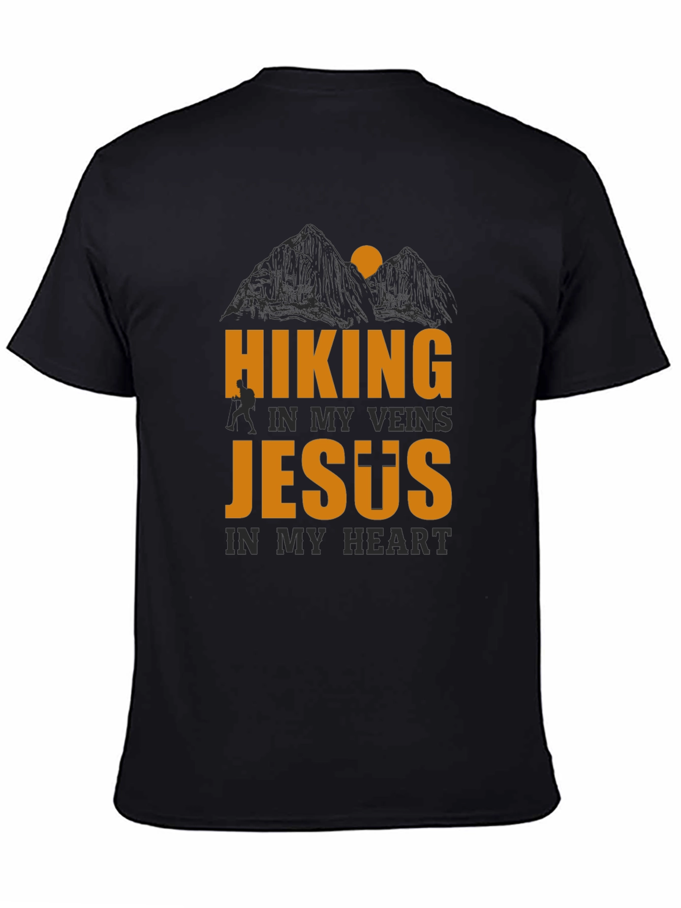 Hiking In My Veins Jesus In My Heart T-Shirt