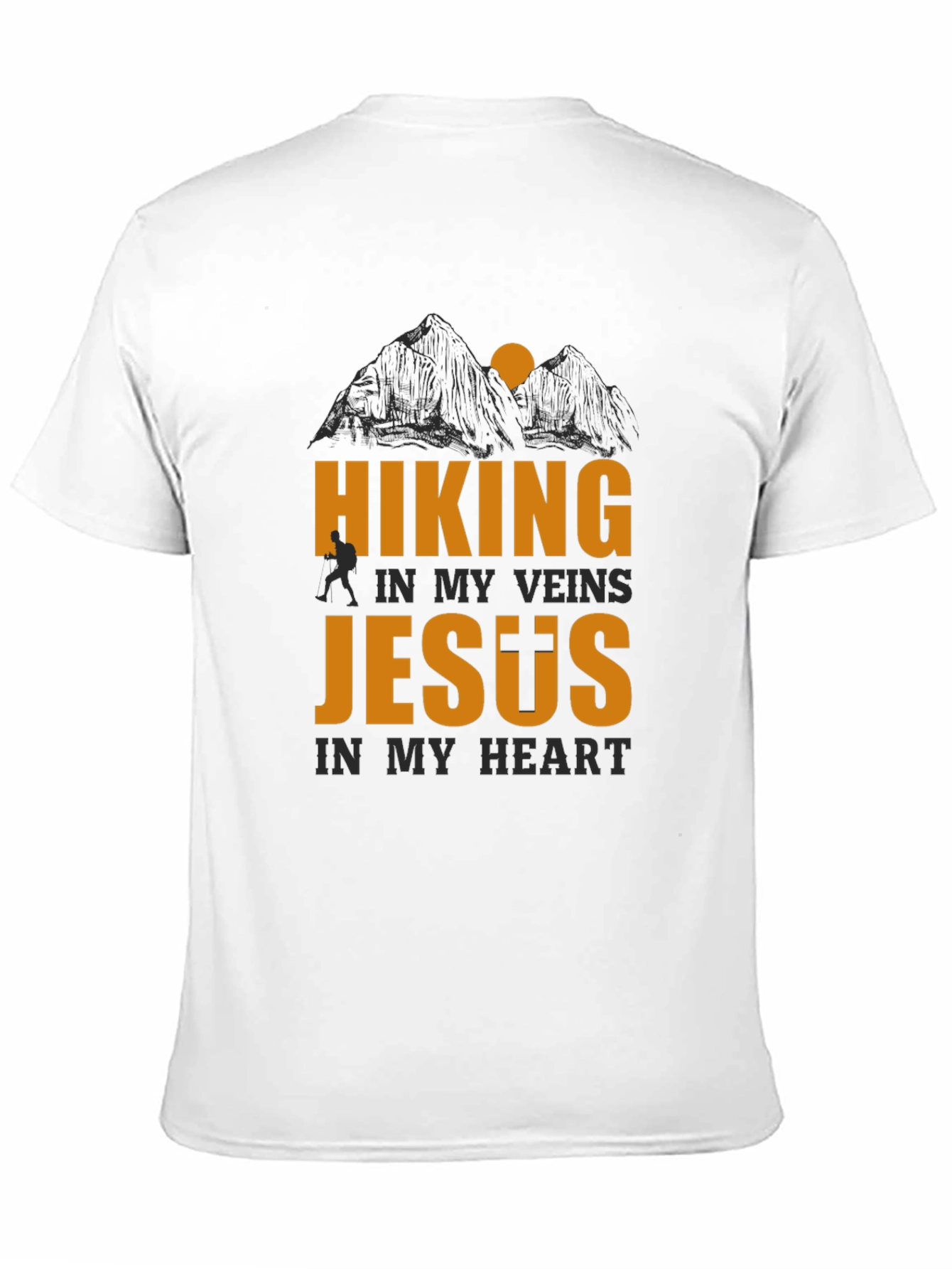 Hiking In My Veins Jesus In My Heart T-Shirt