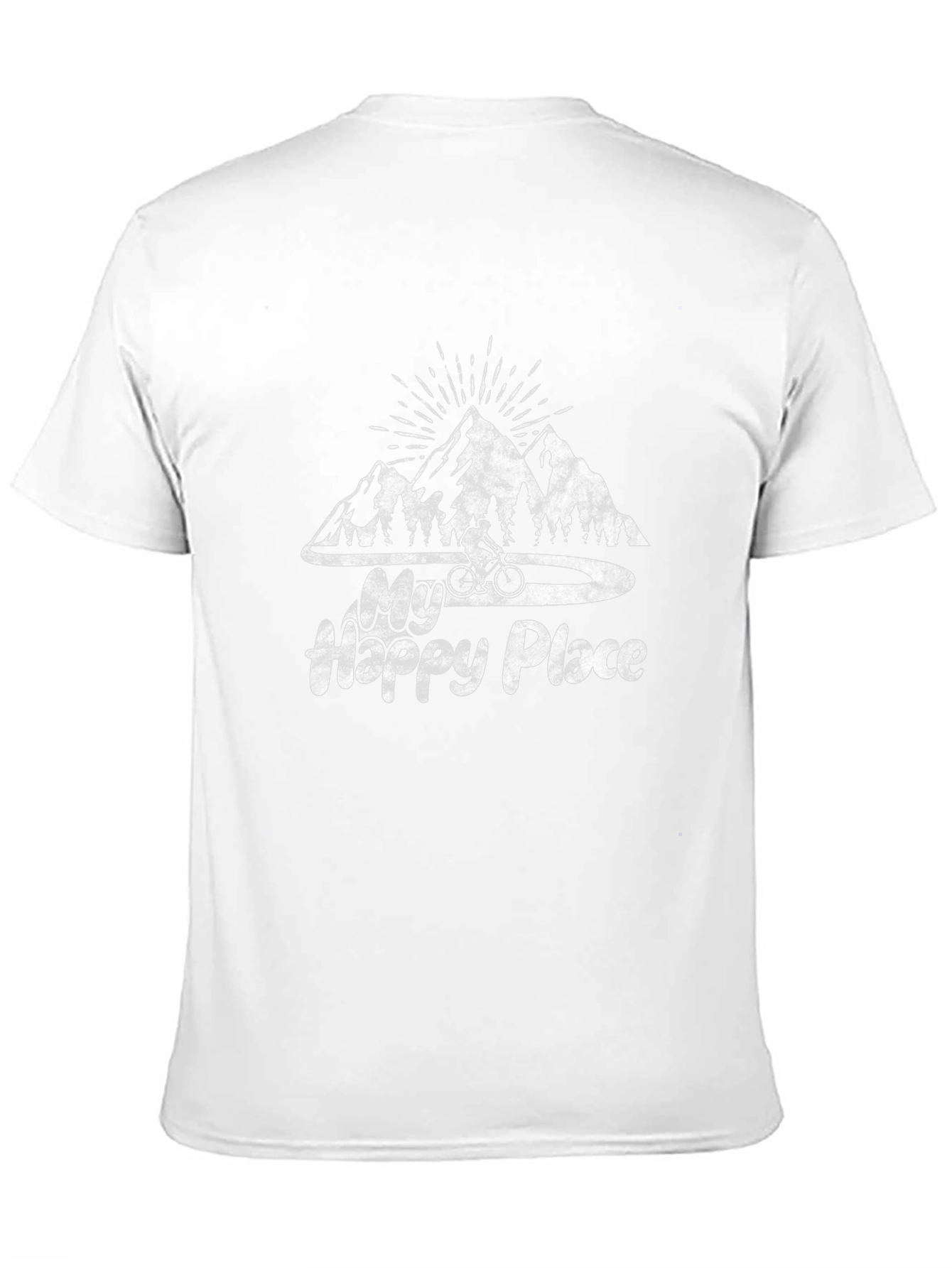 My Happy Place Mountain Biking Graphic Tee