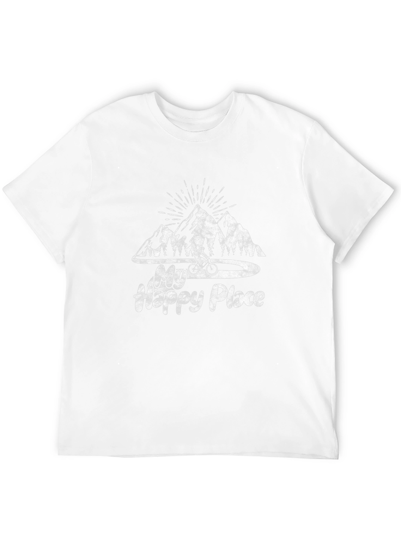 My Happy Place Mountain Biking Graphic Tee