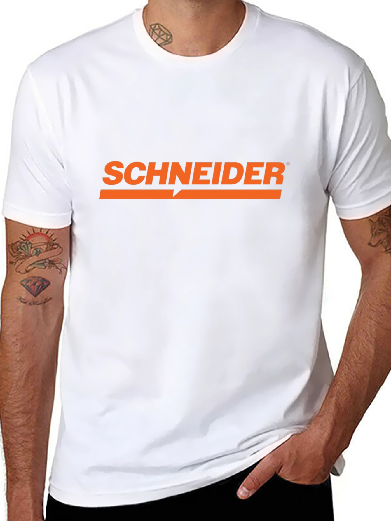 Schneider Electric Black Cotton T-Shirt