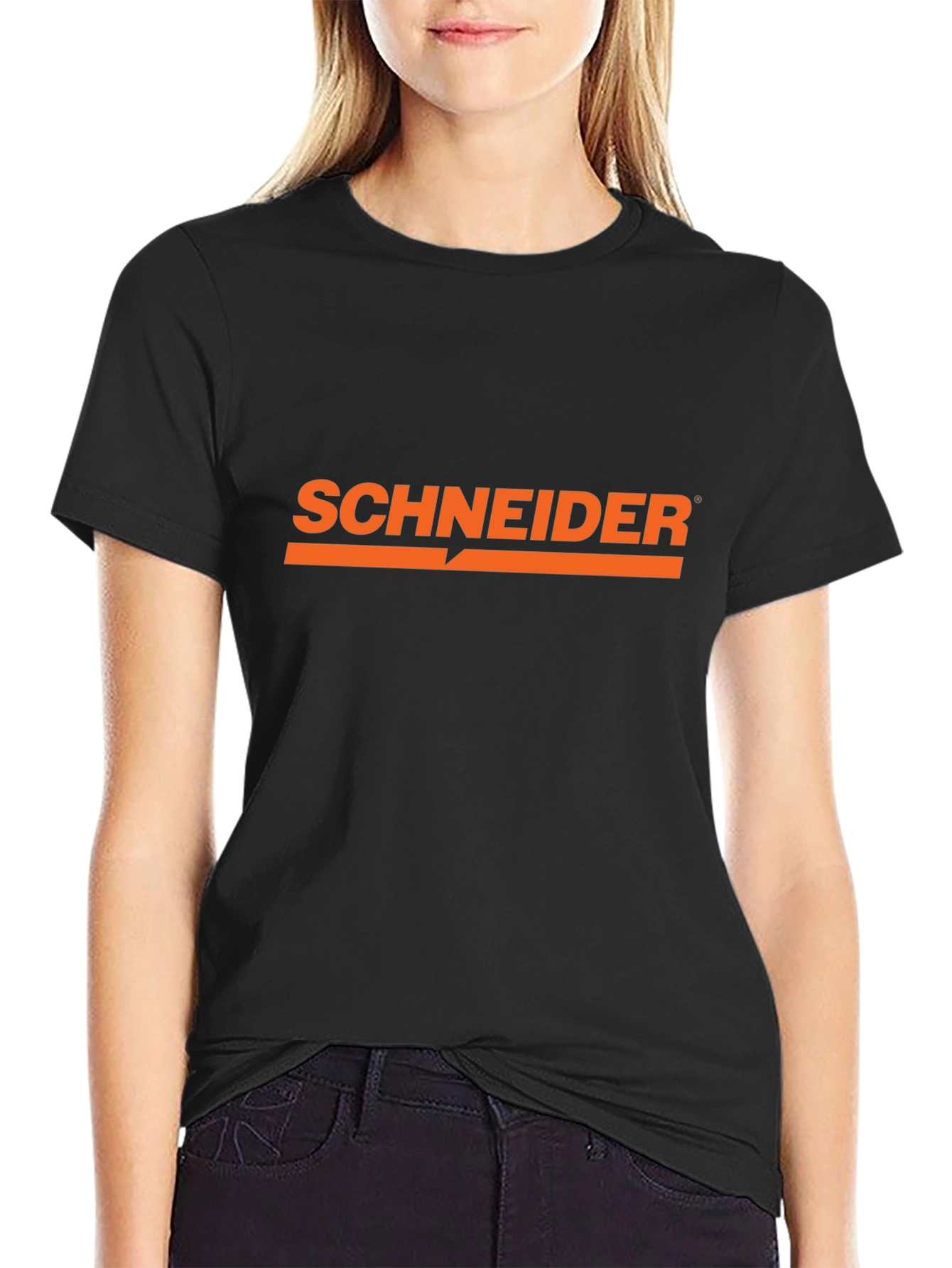 Schneider Electric Black Cotton T-Shirt