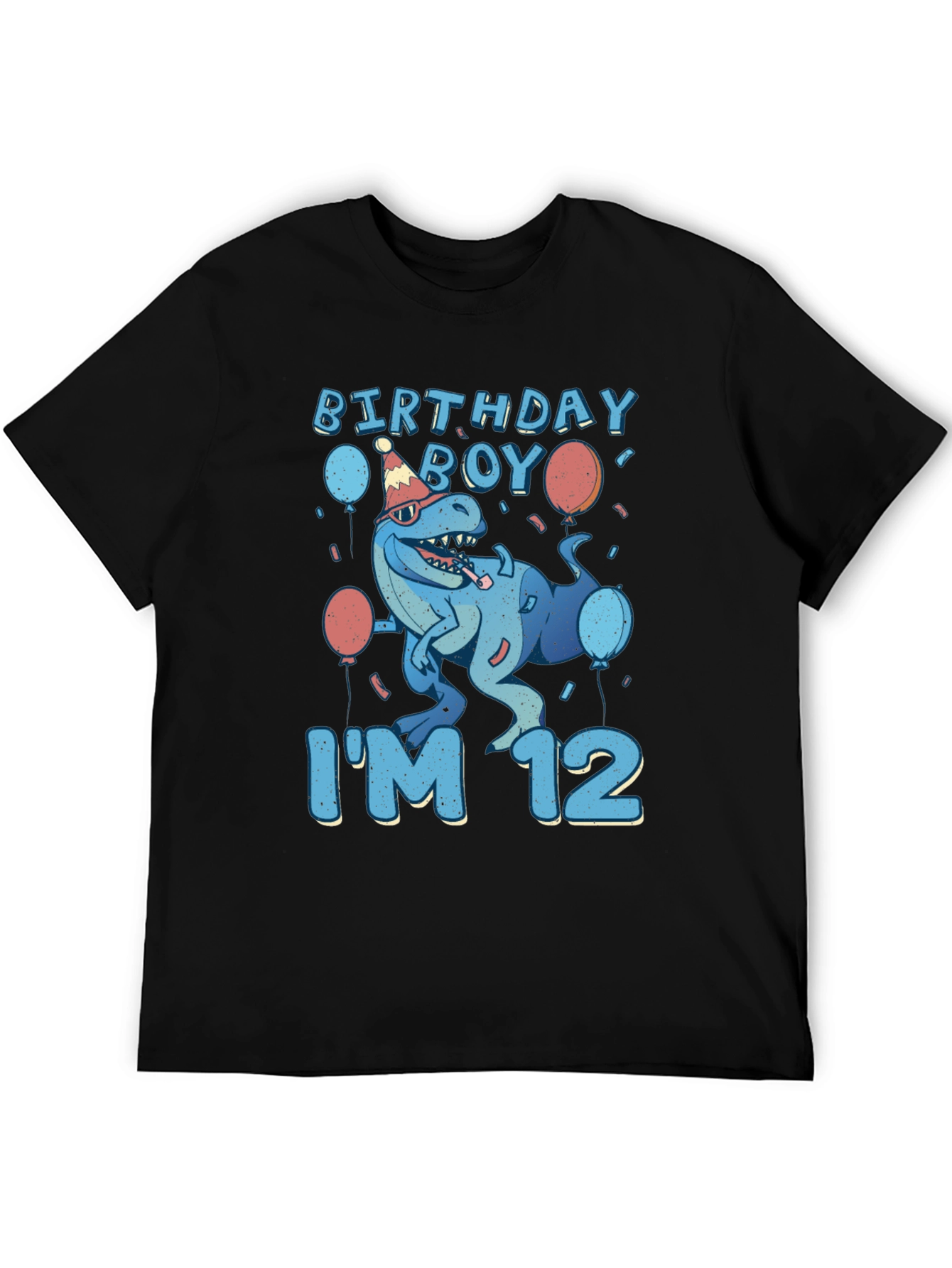 Birthday Boy Dinosaur 12th Birthday T-Shirt