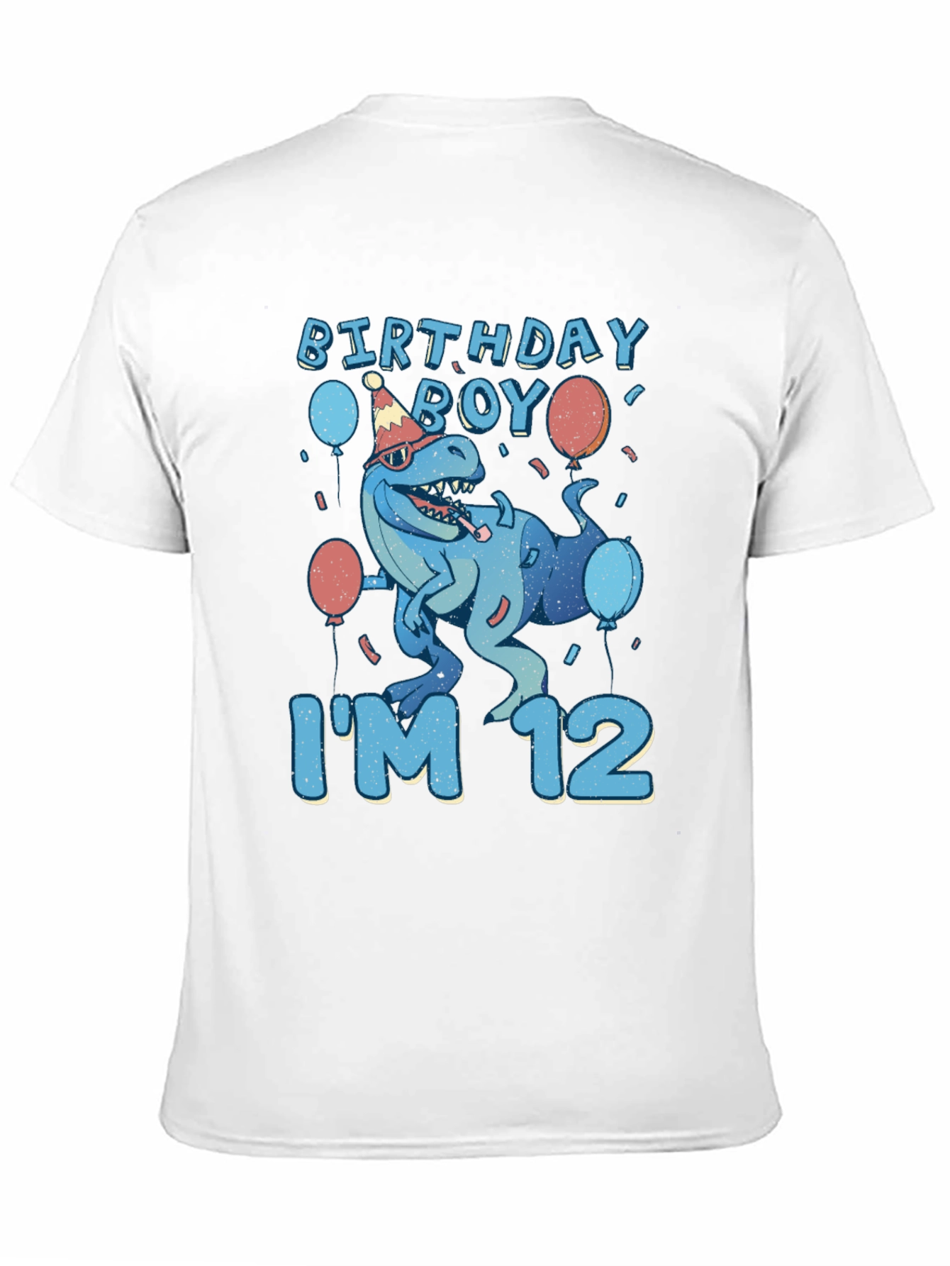 Birthday Boy Dinosaur 12th Birthday T-Shirt
