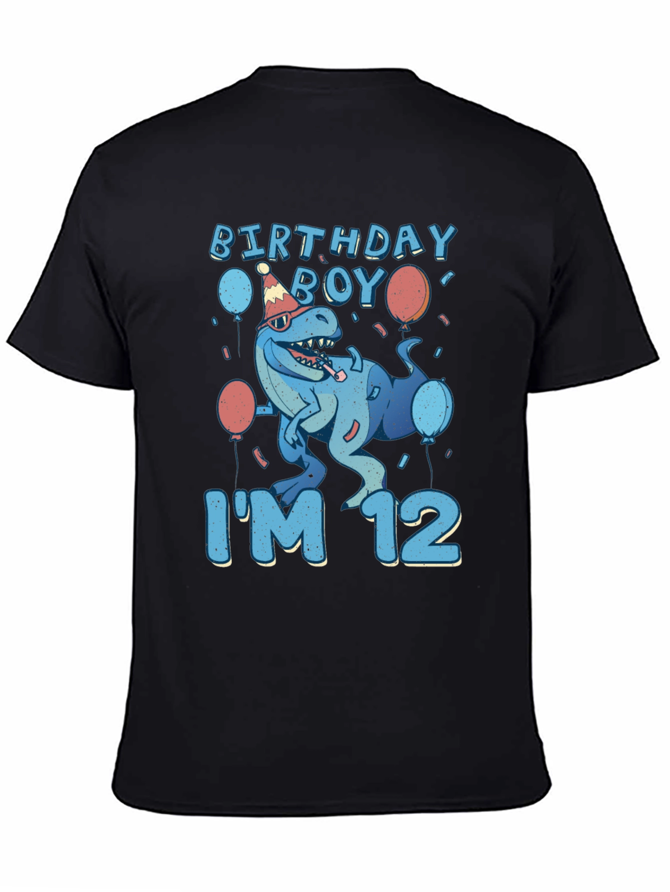Birthday Boy Dinosaur 12th Birthday T-Shirt