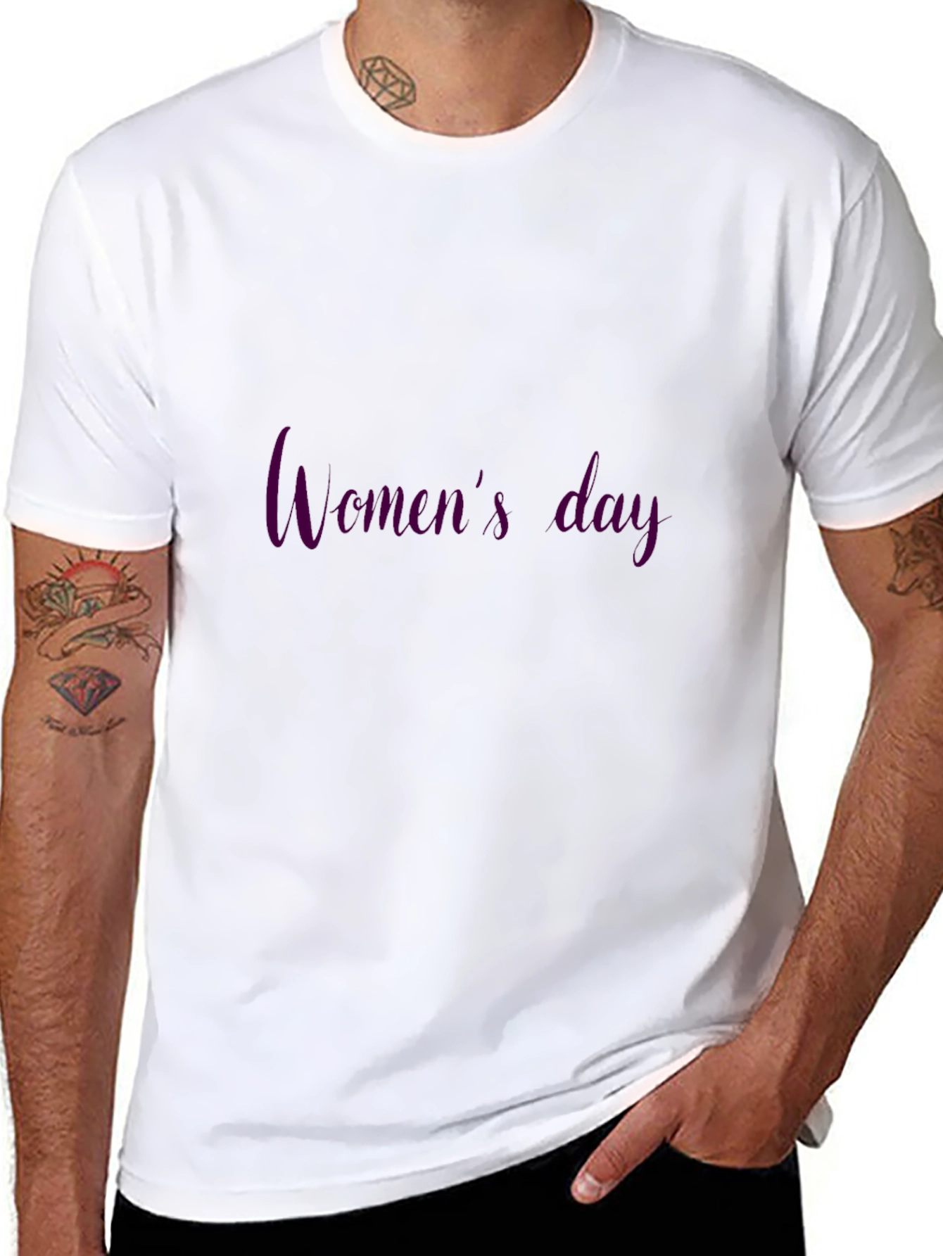 Womens Day Black T-Shirt
