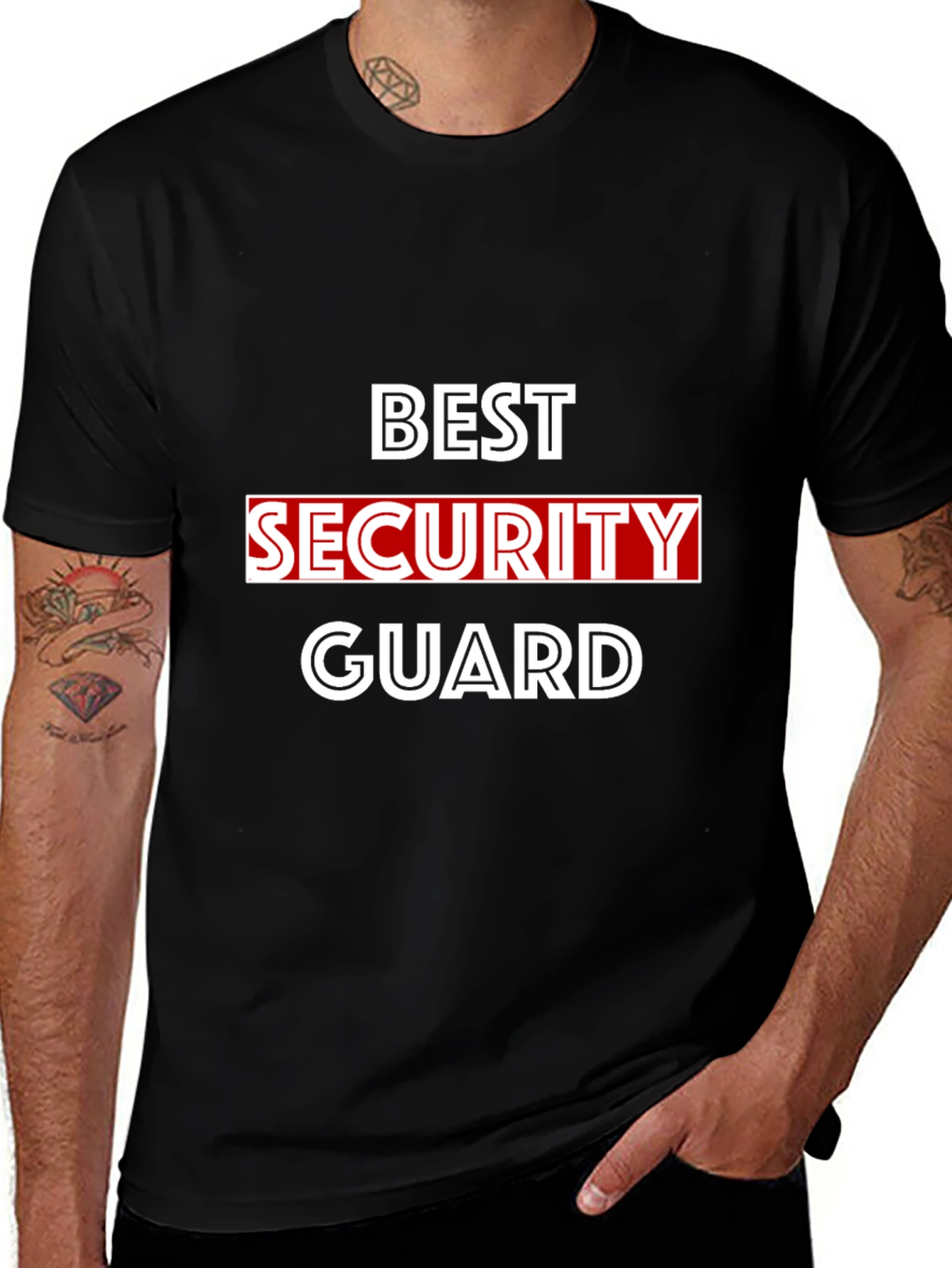 Best Security Guard Graphic T-Shirt