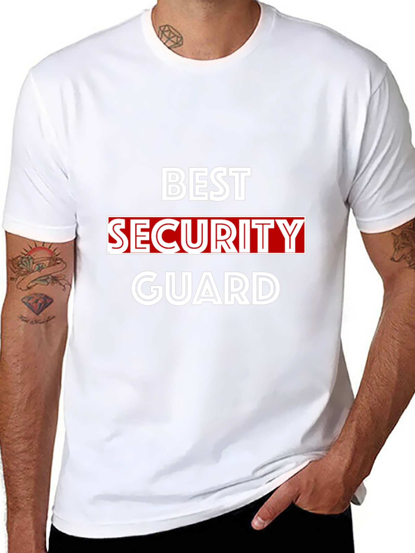 Best Security Guard Graphic T-Shirt