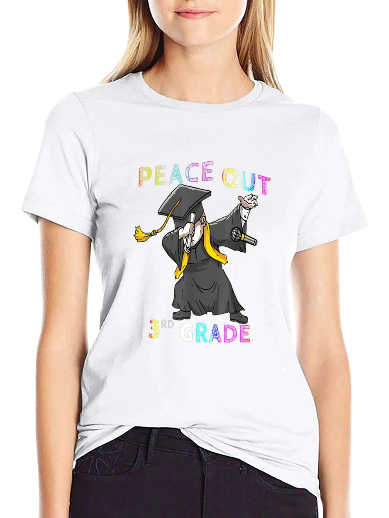 Peace Out 3rd Grade Graduation T-Shirt