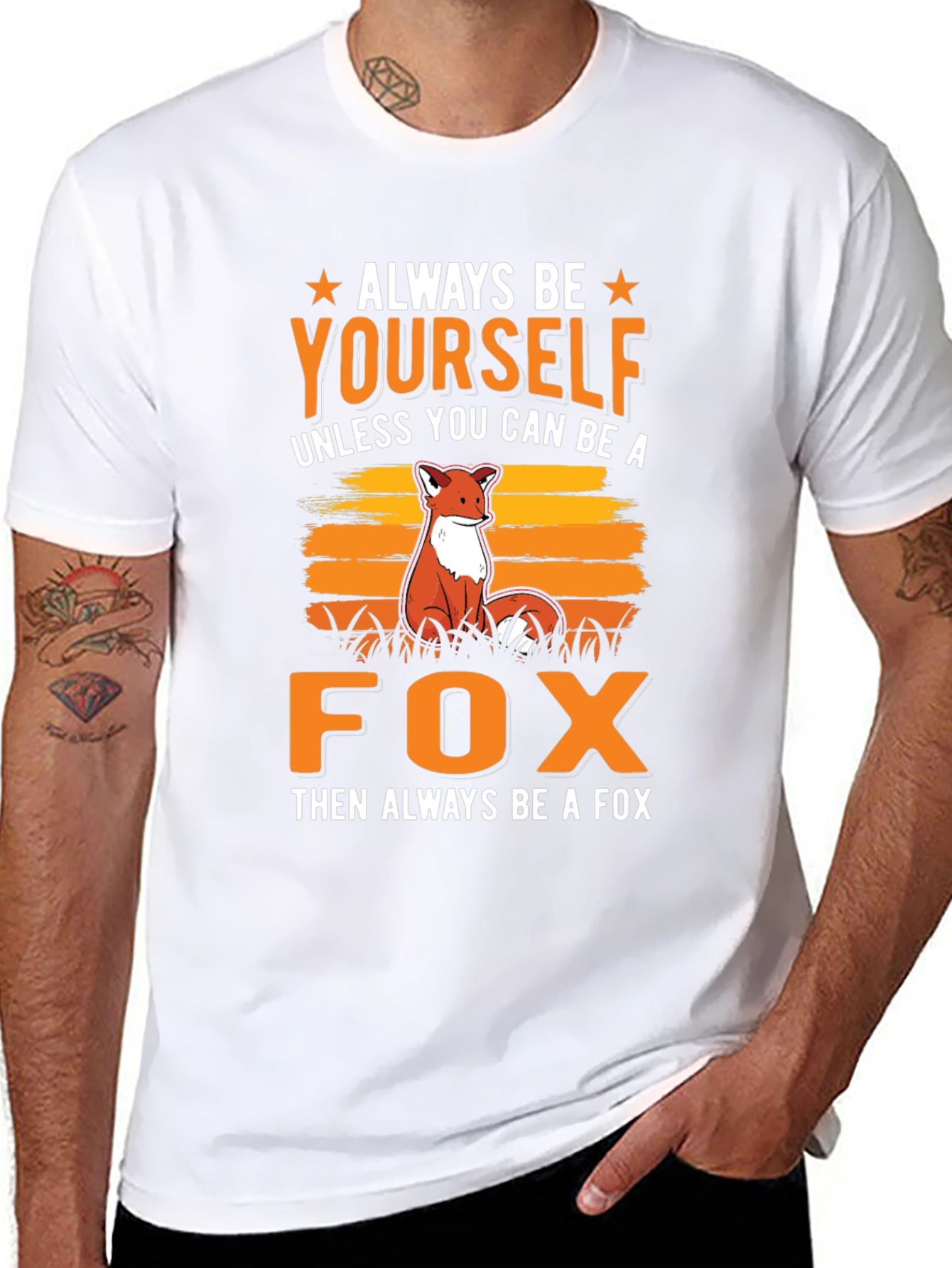 Always Be Yourself Fox Graphic T-Shirt