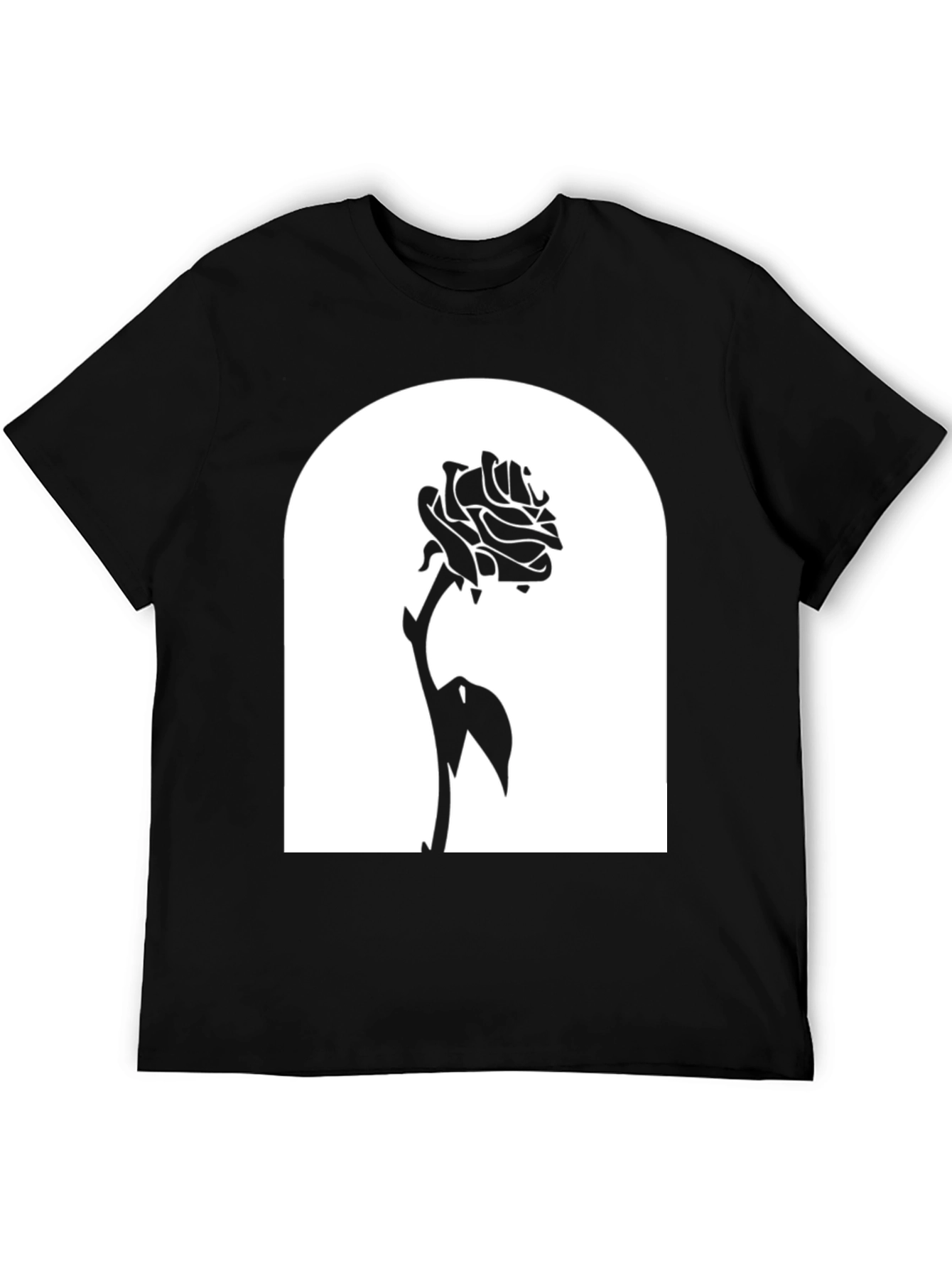 Enchanted Rose Graphic Tee - Black