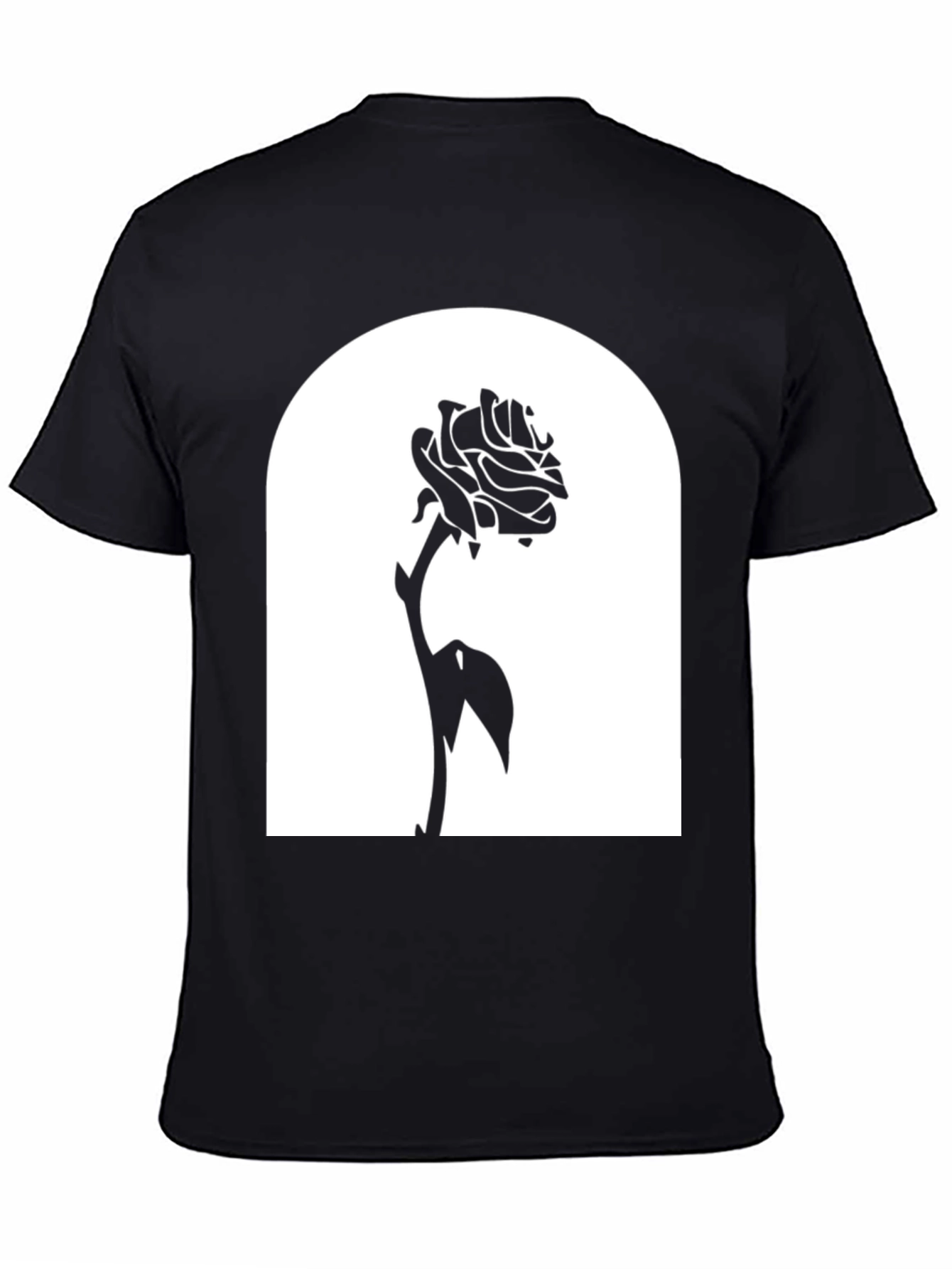 Enchanted Rose Graphic Tee - Black