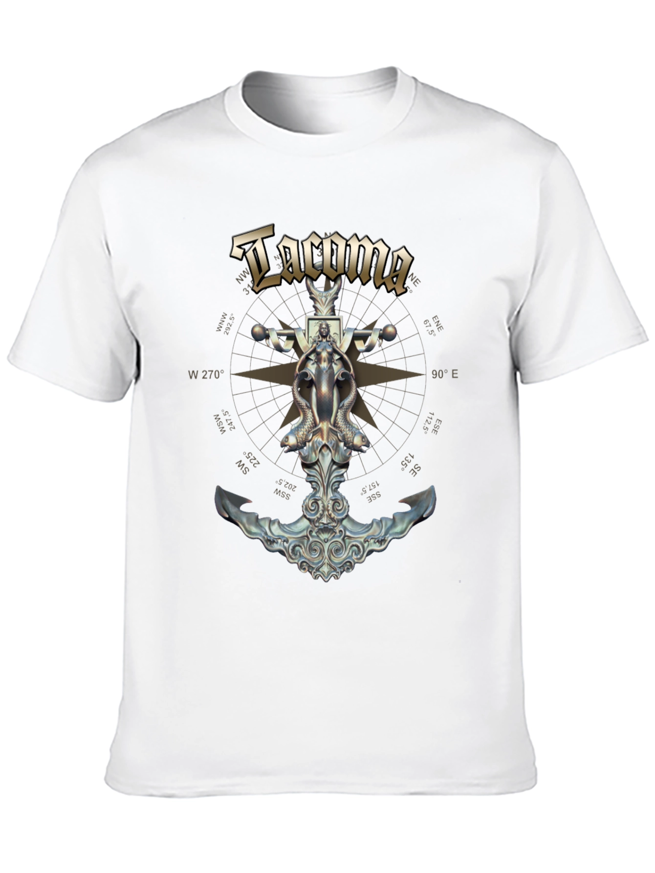 Tacoma Nautical Anchor Graphic T-Shirt
